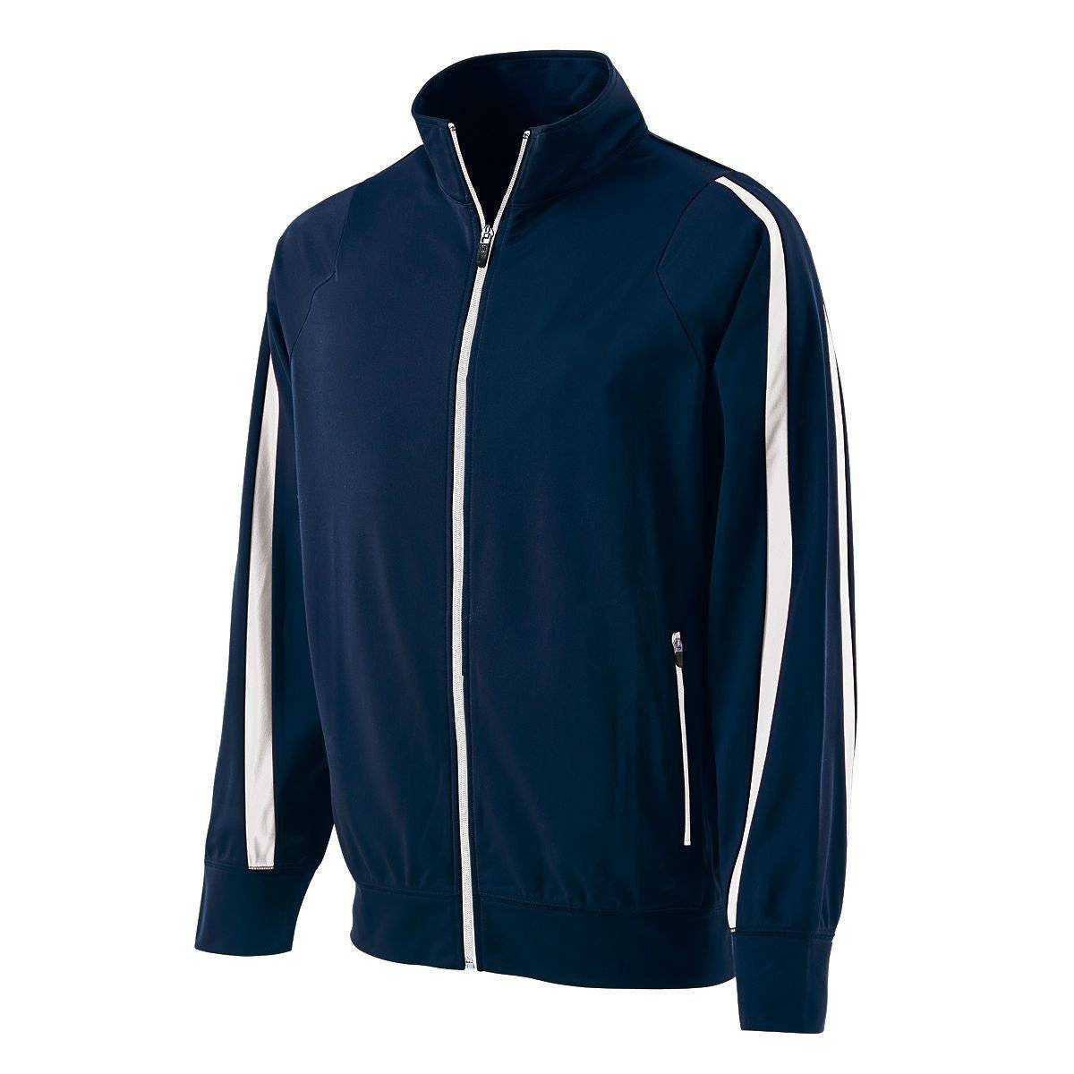 Holloway 229242 Youth Determination Jacket - Navy White - HIT a Double