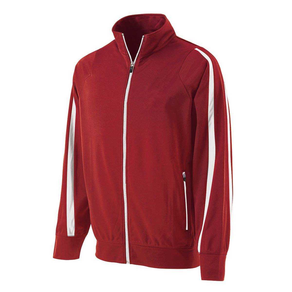 Holloway 229242 Youth Determination Jacket - Scarlet White - HIT a Double