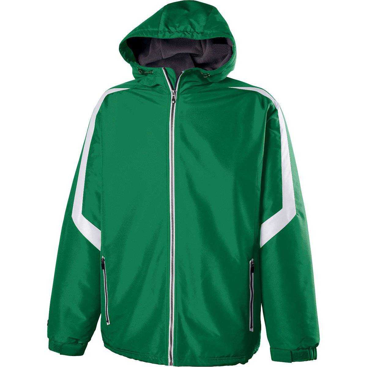 Holloway 229259 Youth Charger Jacket - Kelly White - HIT a Double