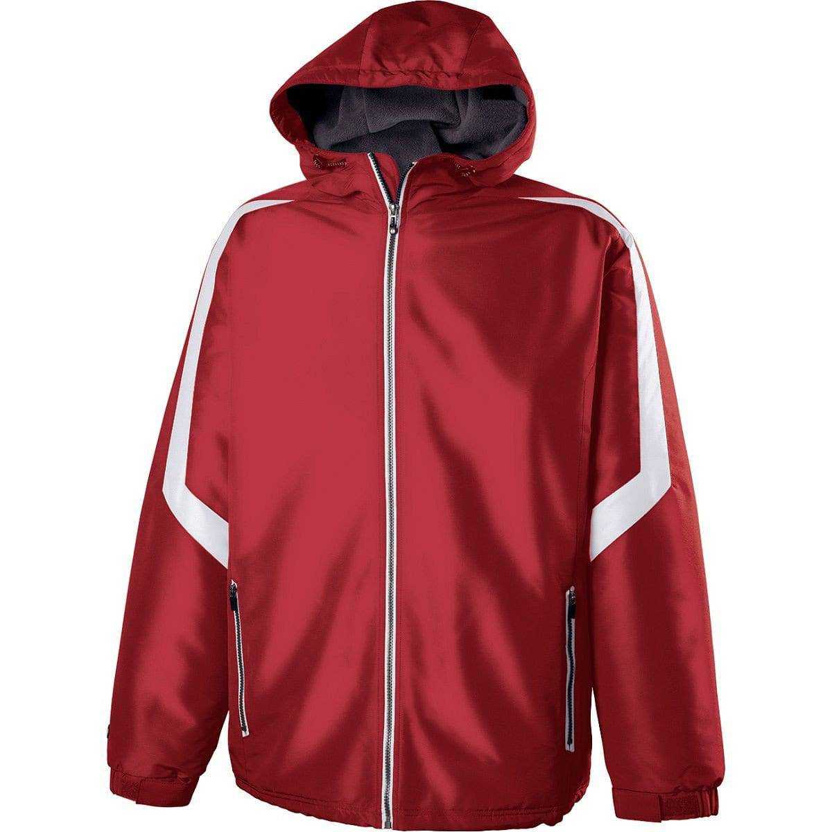 Holloway 229259 Youth Charger Jacket - Scarlet White - HIT a Double