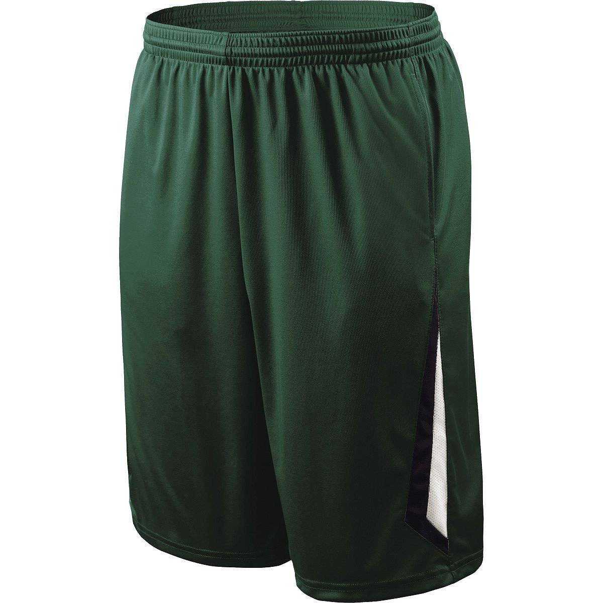 Holloway 229266 Youth Mobility Short - Forest Black White - HIT a Double