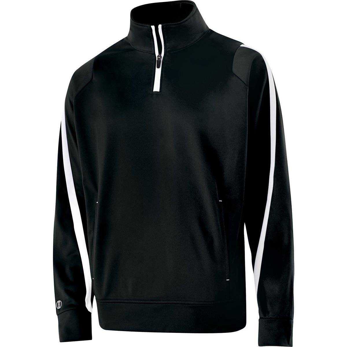 Holloway 229292 Youth Determination Pullover - Black White - HIT a Double