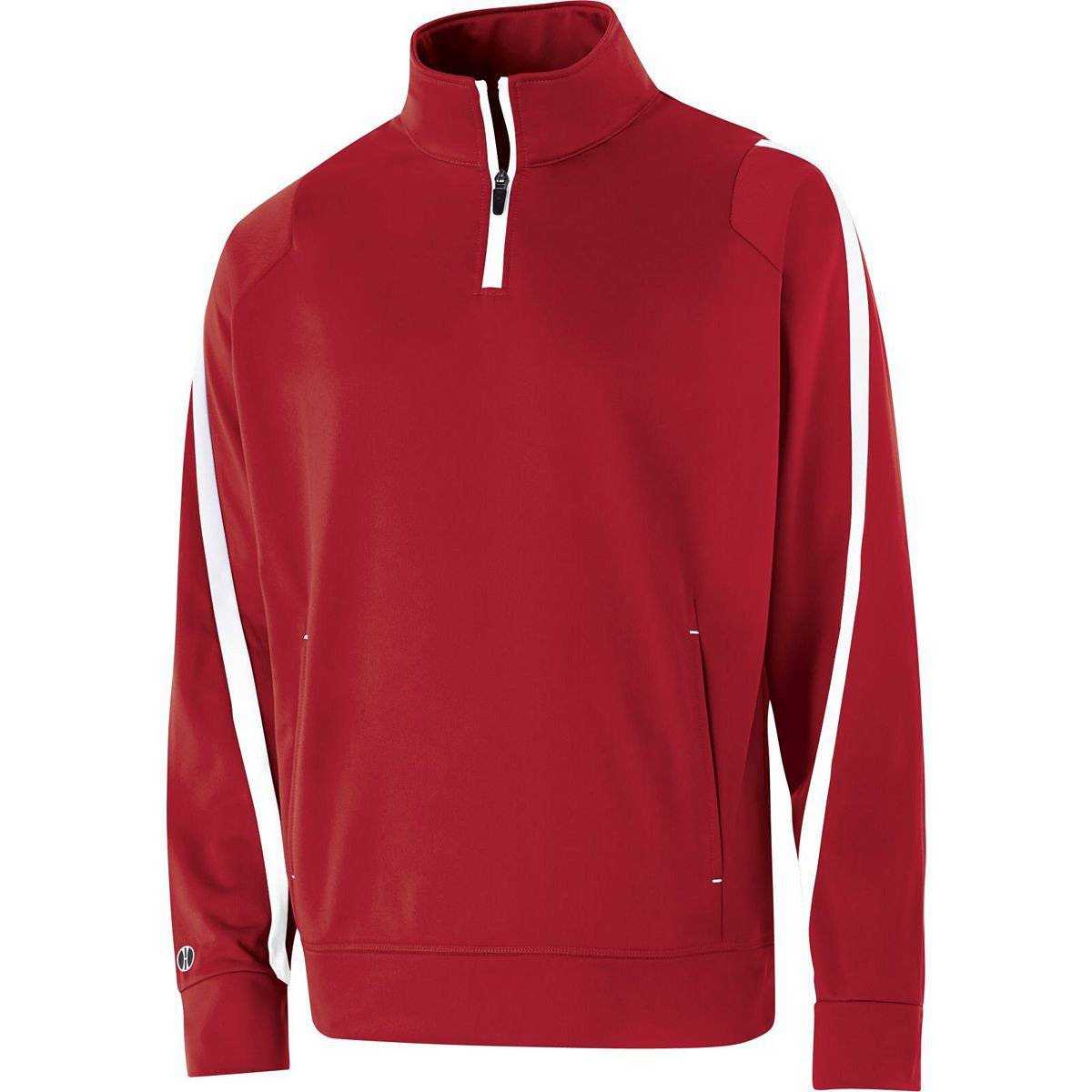 Holloway 229292 Youth Determination Pullover - Scarlet White - HIT a Double