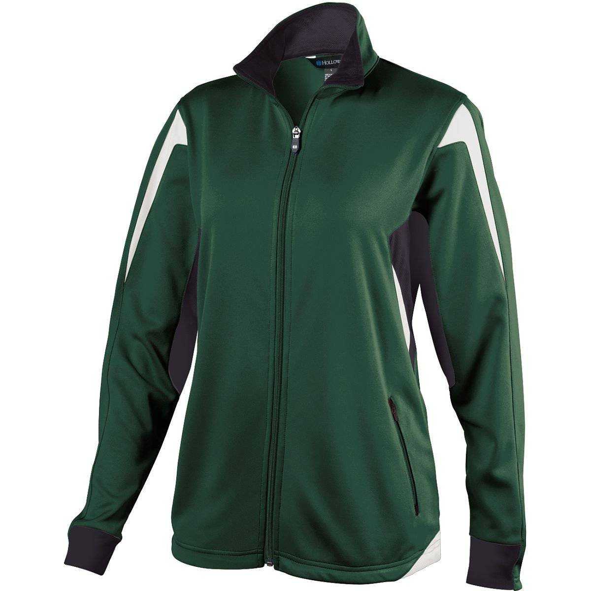 Holloway 229331 Ladies Dedication Jacket - Forest Black White - HIT a Double
