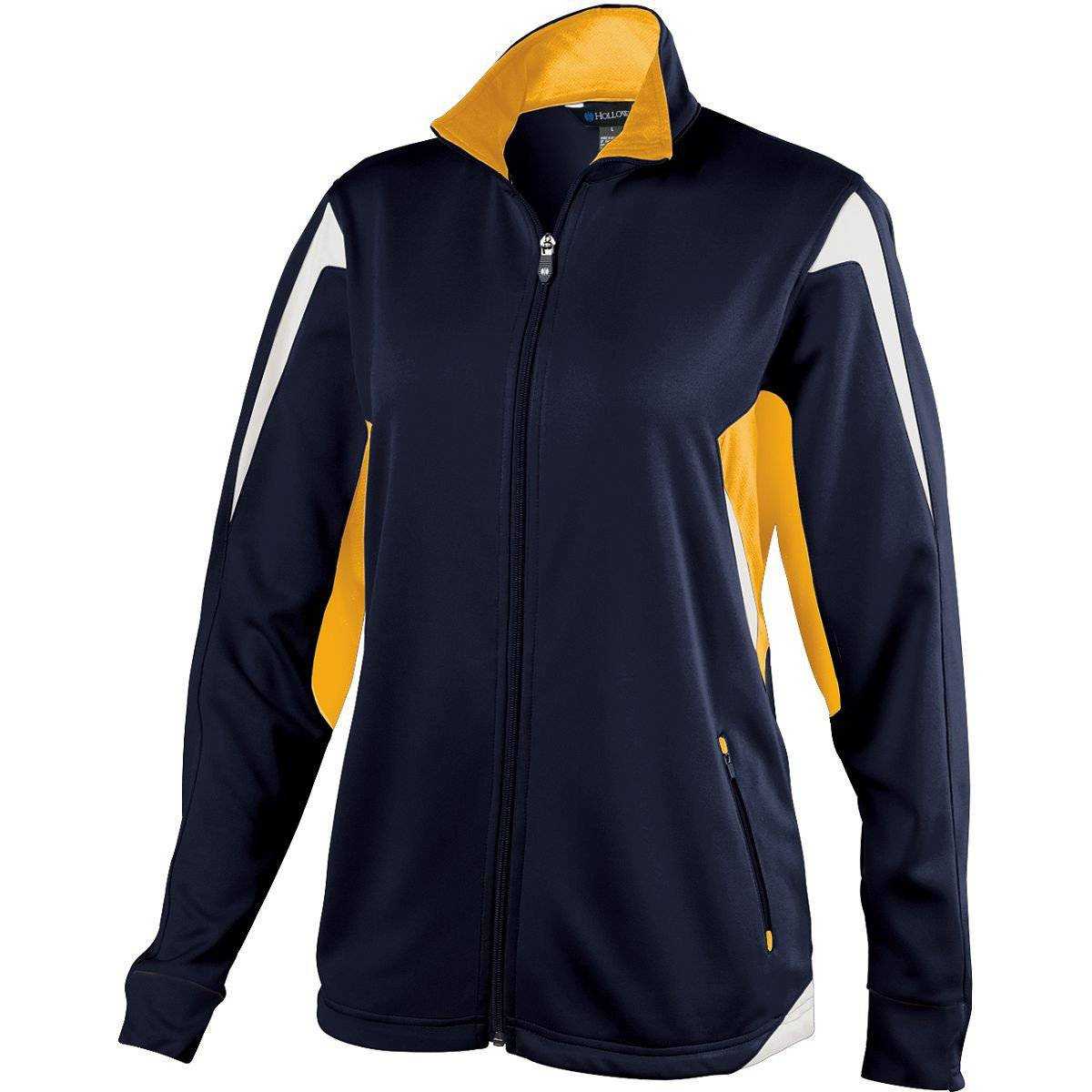 Holloway 229331 Ladies Dedication Jacket - Navy Light Gold White - HIT a Double