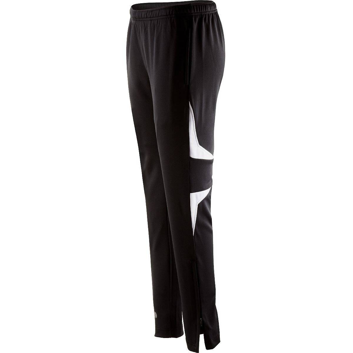 Holloway 229332 Ladies Traction Pant - Black Black White - HIT a Double