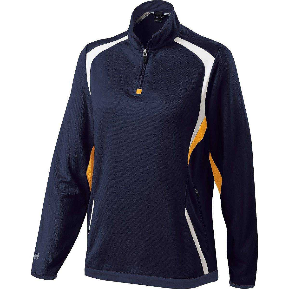 Holloway 229337 Ladies Transform Pullover - Navy Light Gold White - HIT a Double