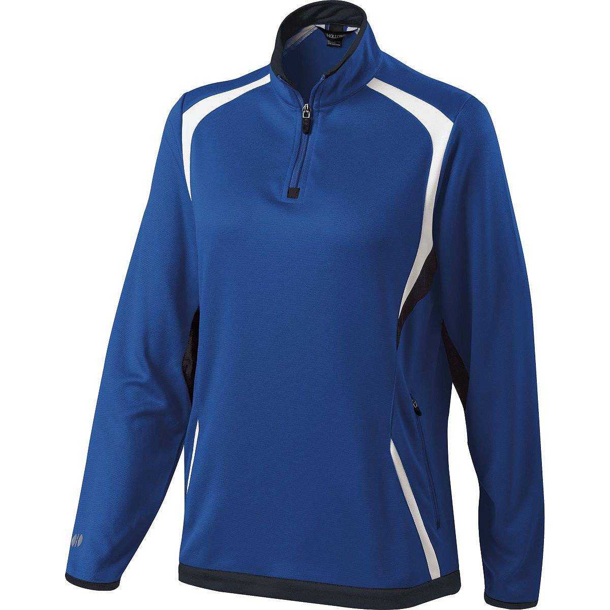 Holloway 229337 Ladies Transform Pullover - Royal Black White - HIT a Double