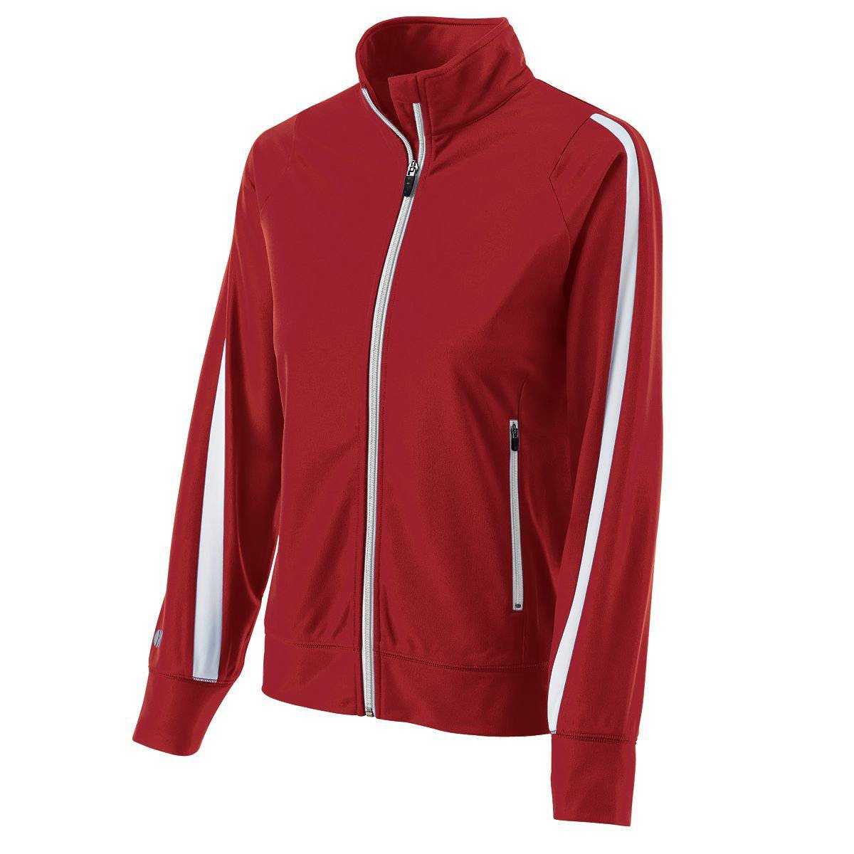 Holloway 229342 Ladies Determination Jacket - Scarlet White - HIT a Double