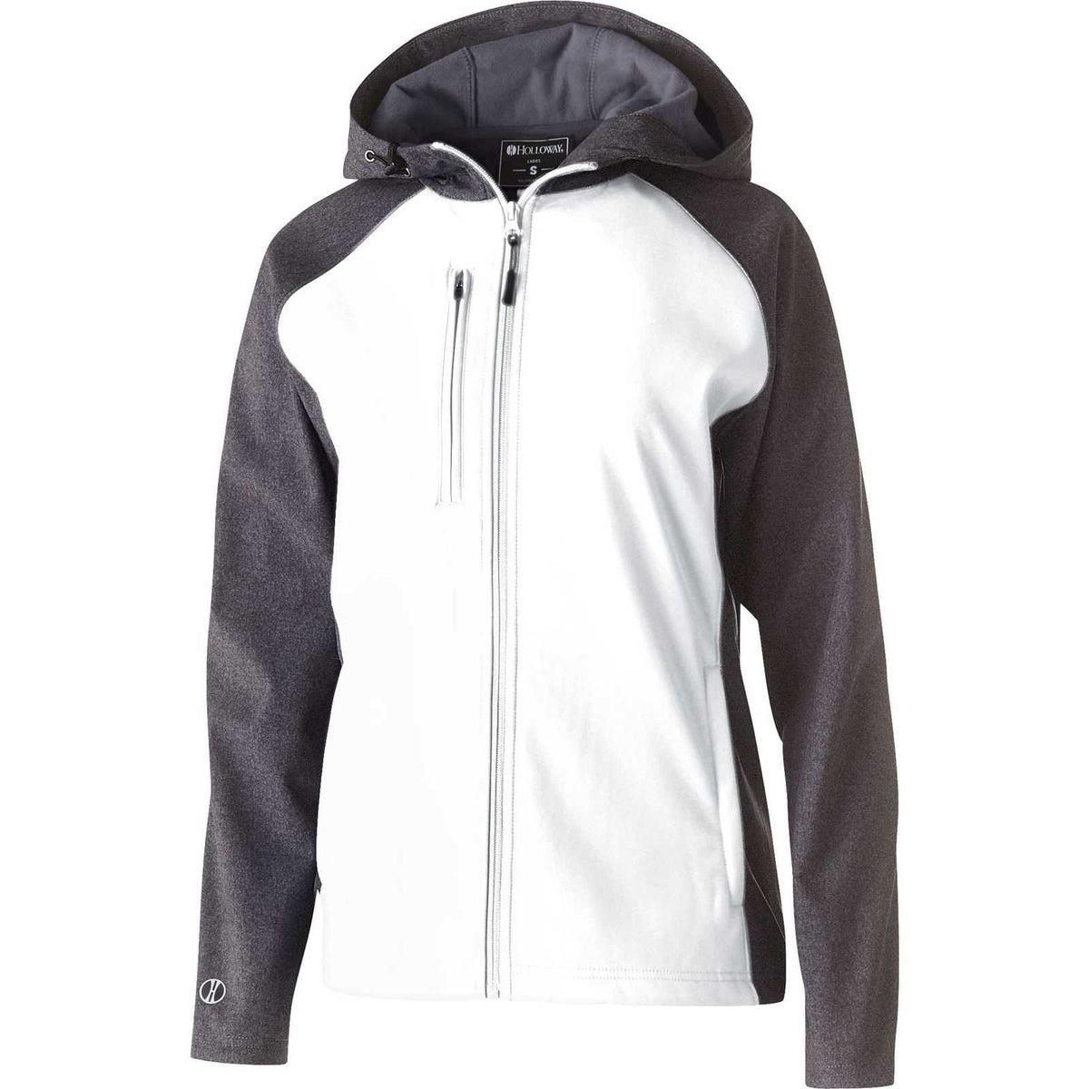 Holloway 229357 Ladies&#39; Raider Softshell Jacket - Carbon Print White - HIT a Double