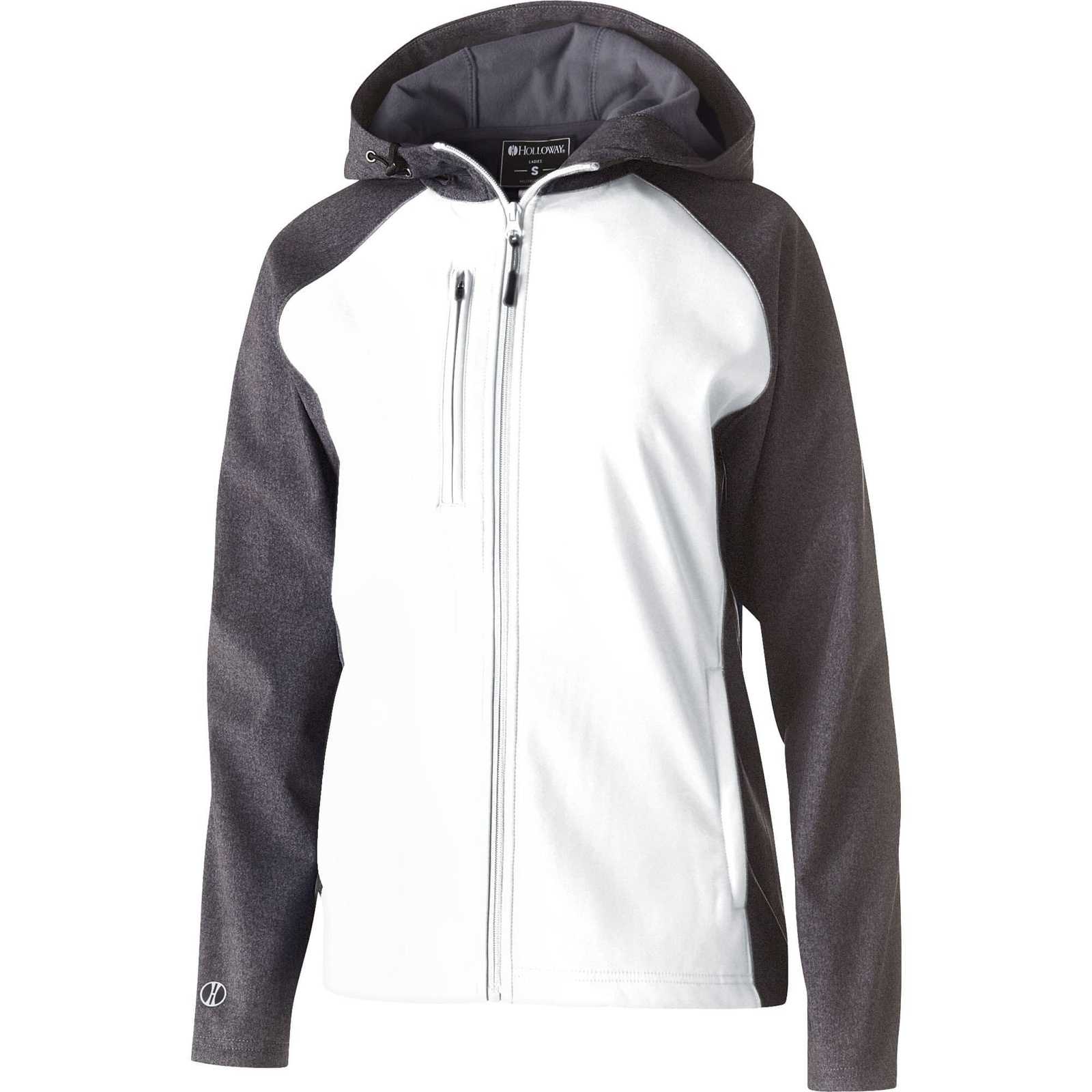 Holloway 229357 Ladies' Raider Softshell Jacket - Carbon Print White - HIT a Double
