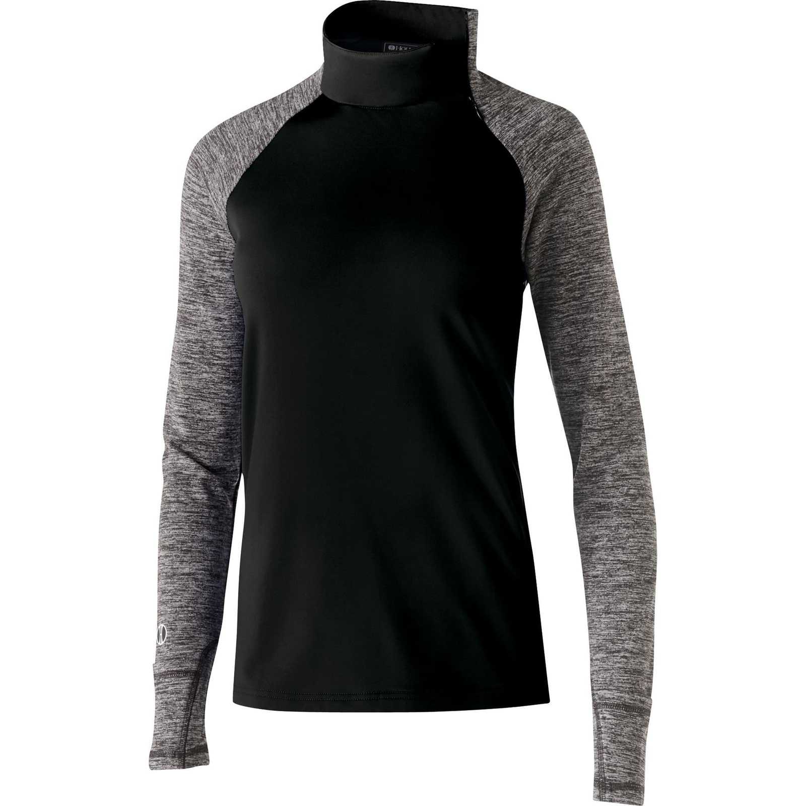 Holloway 229358 Ladies' Affirm Pullover - Black Carbon Heather - HIT a Double