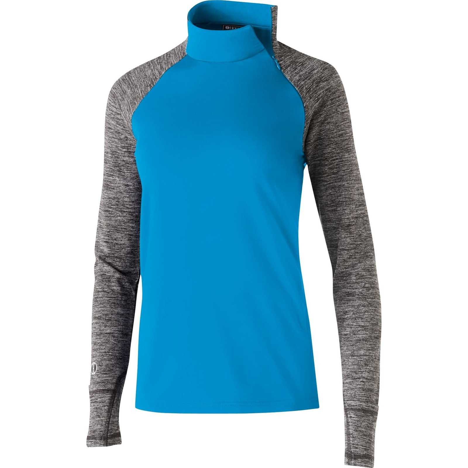 Holloway 229358 Ladies' Affirm Pullover - Bright Blue Carbon Heather - HIT a Double