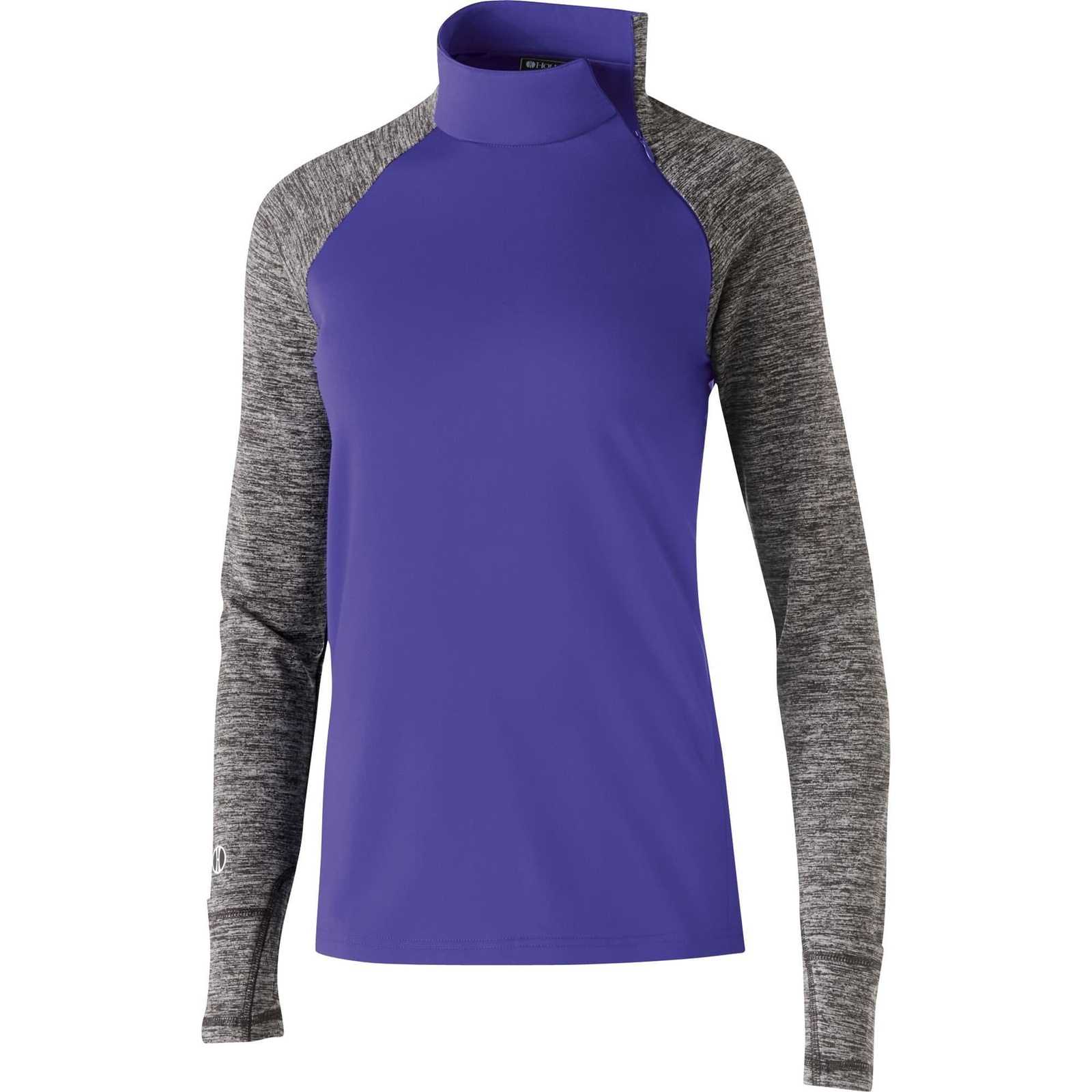 Holloway 229358 Ladies' Affirm Pullover - Purple Carbon Heather - HIT a Double