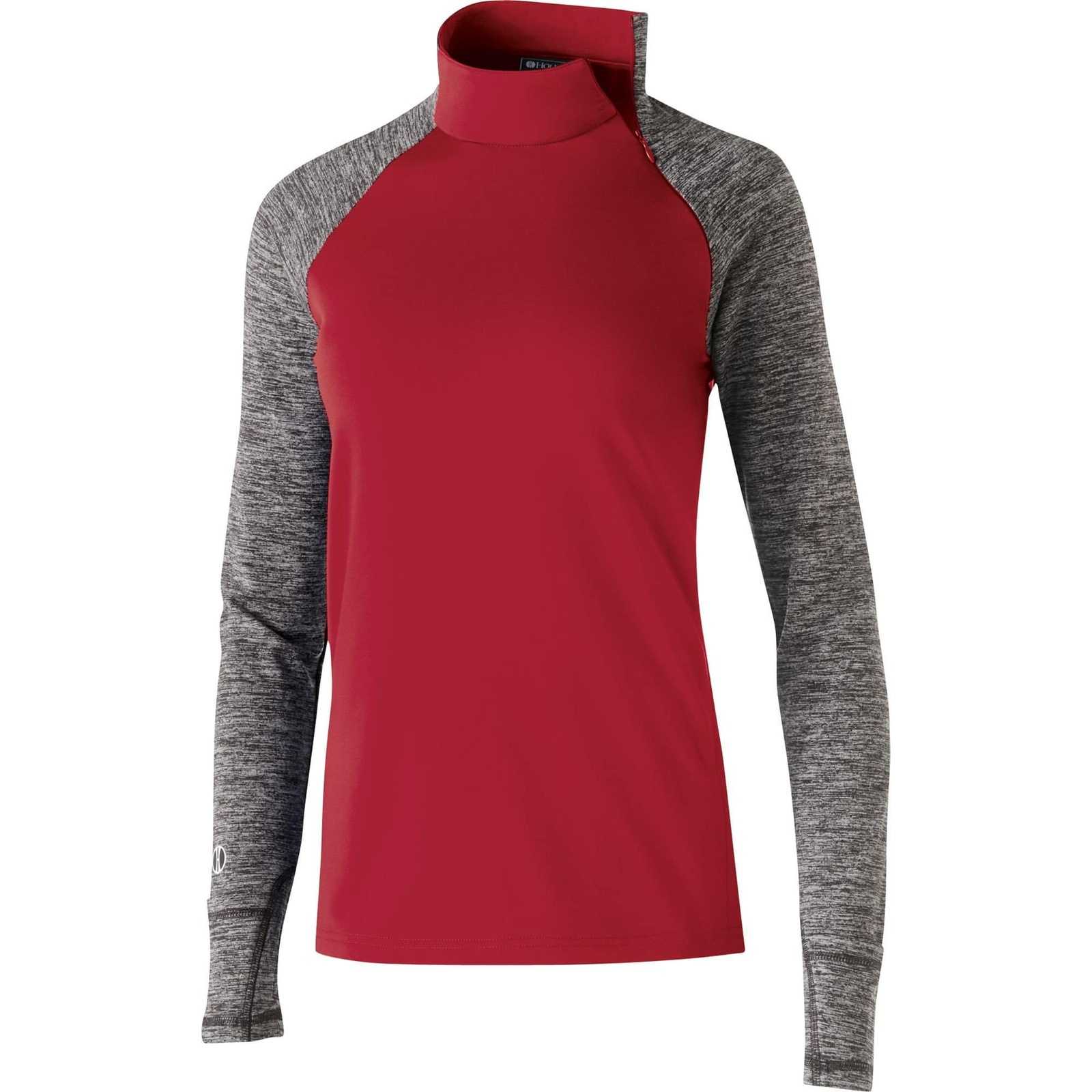 Holloway 229358 Ladies' Affirm Pullover - Scarlet Carbon Heather - HIT a Double