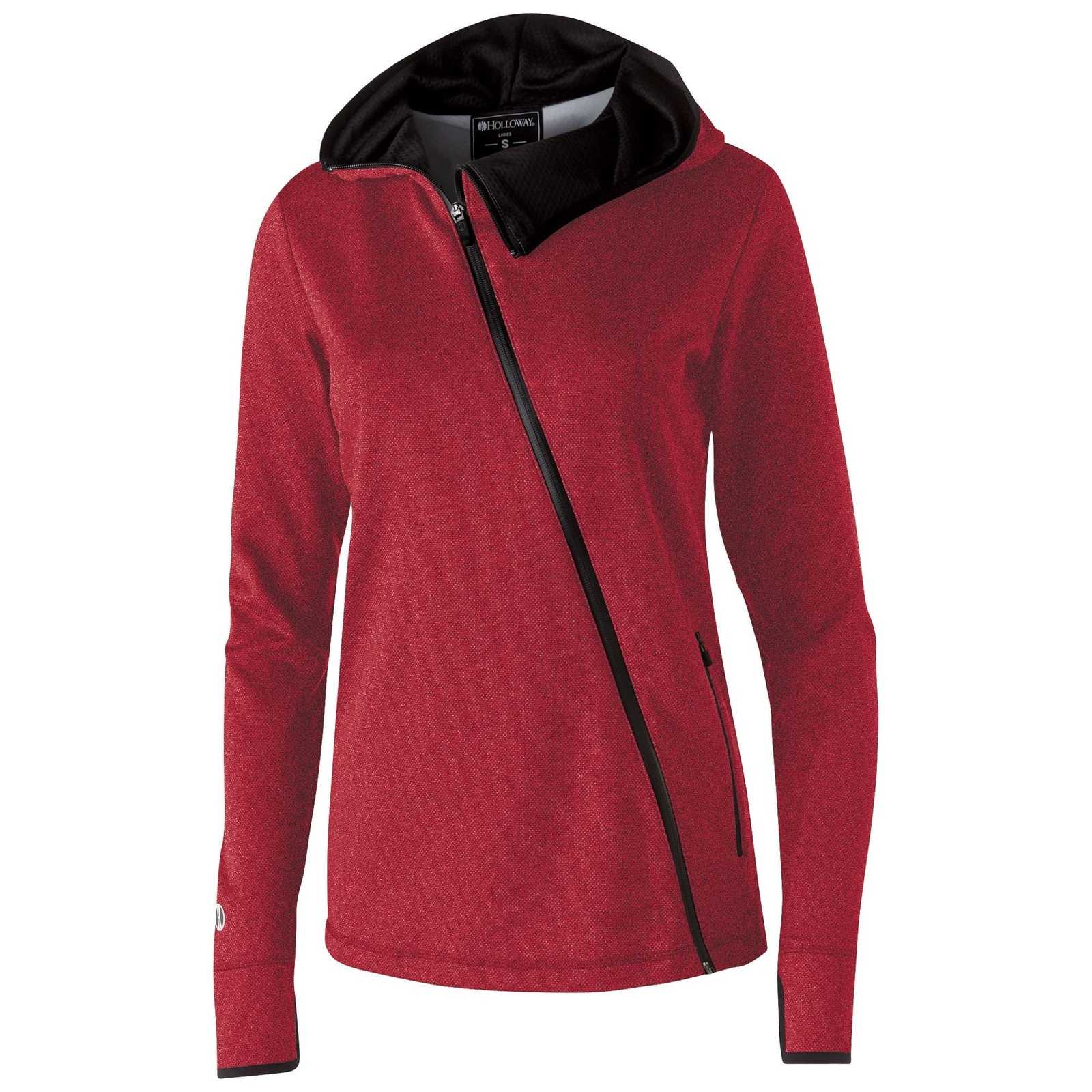 Holloway 229360 Ladies' Artillery Angled Jacket - Scarlet Heather - HIT a Double