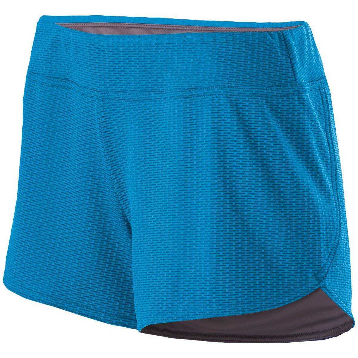 Holloway 229369 Ladies Boundary Short - Bright Blue Graphite - HIT a Double