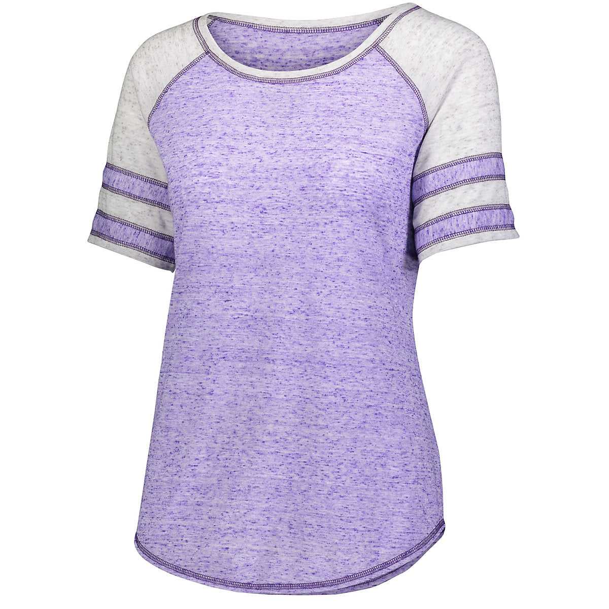 Holloway 229388 Ladies Advocate Shirt - Purple Silver - HIT a Double