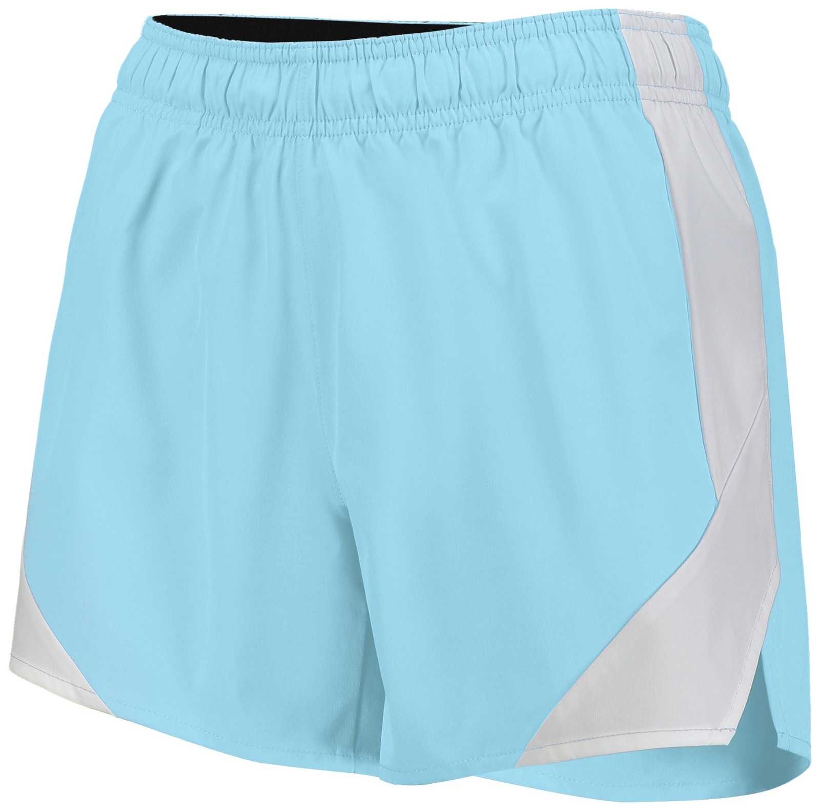 Holloway 229389 Ladies Olympus Shorts - Aqua White - HIT a Double