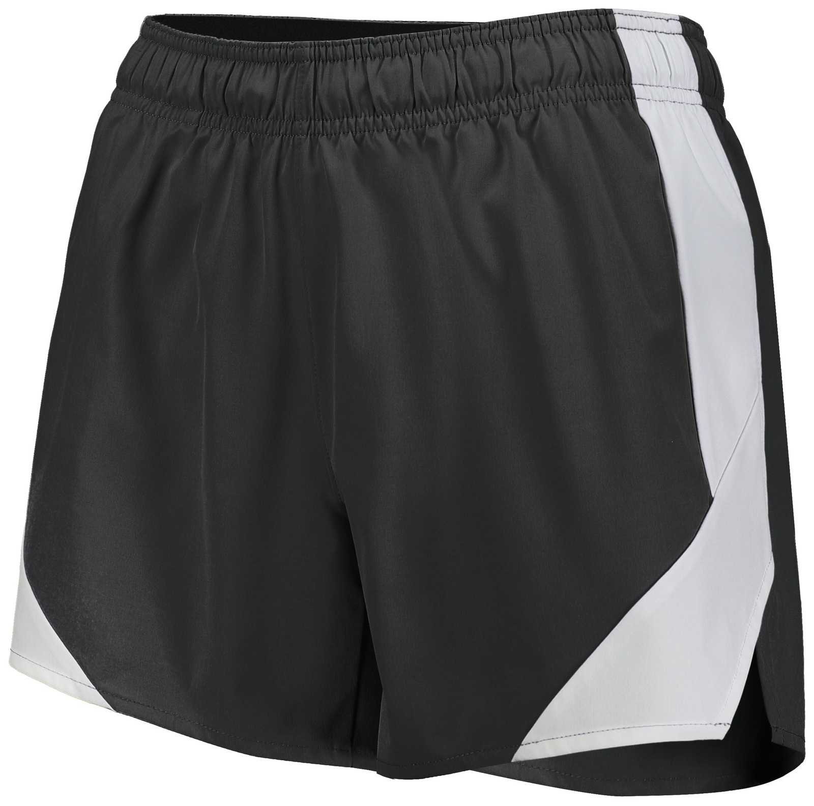 Holloway 229389 Ladies Olympus Shorts - Black White - HIT a Double