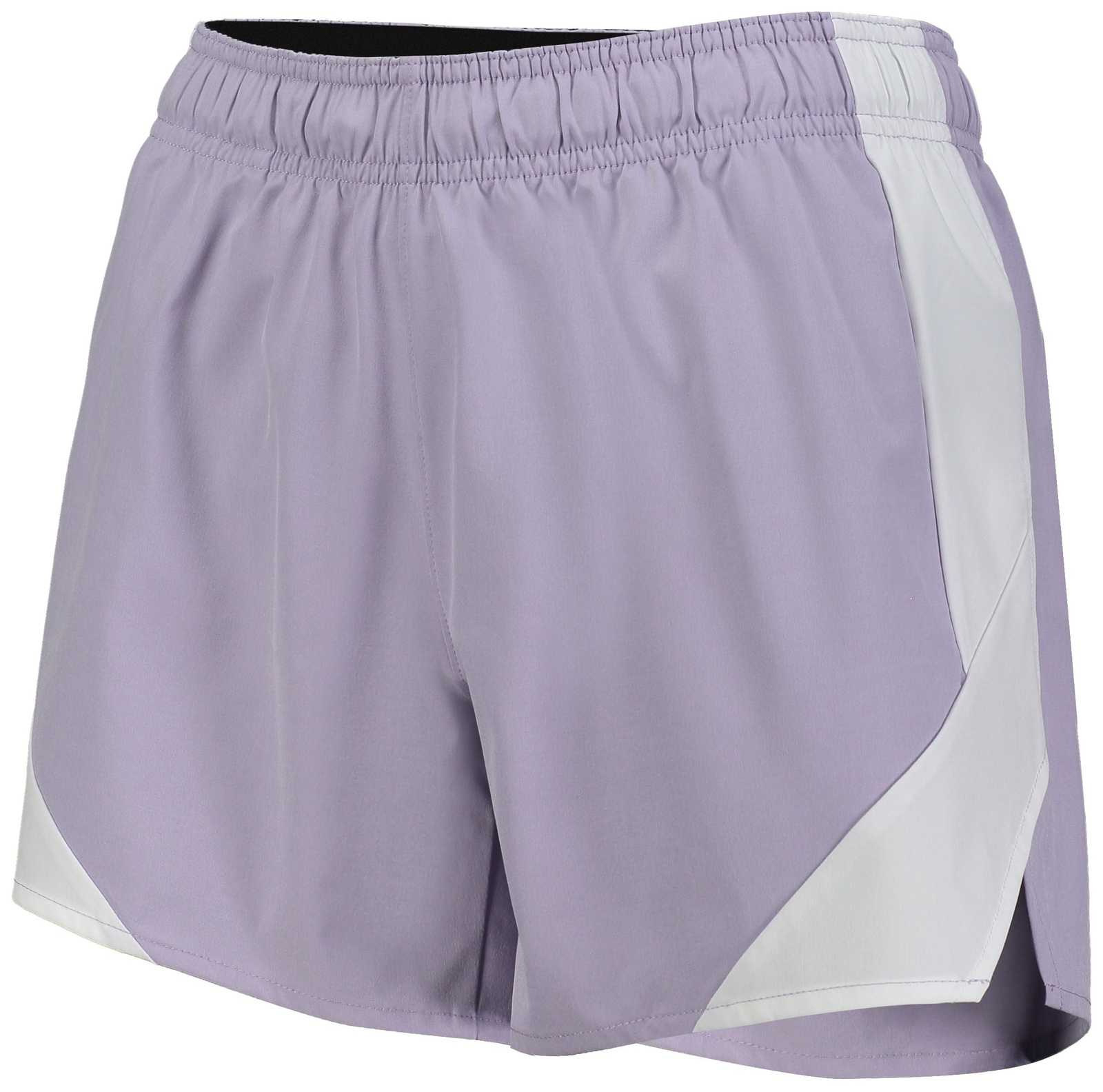 Holloway 229389 Ladies Olympus Shorts - Dusty Lavender White - HIT a Double