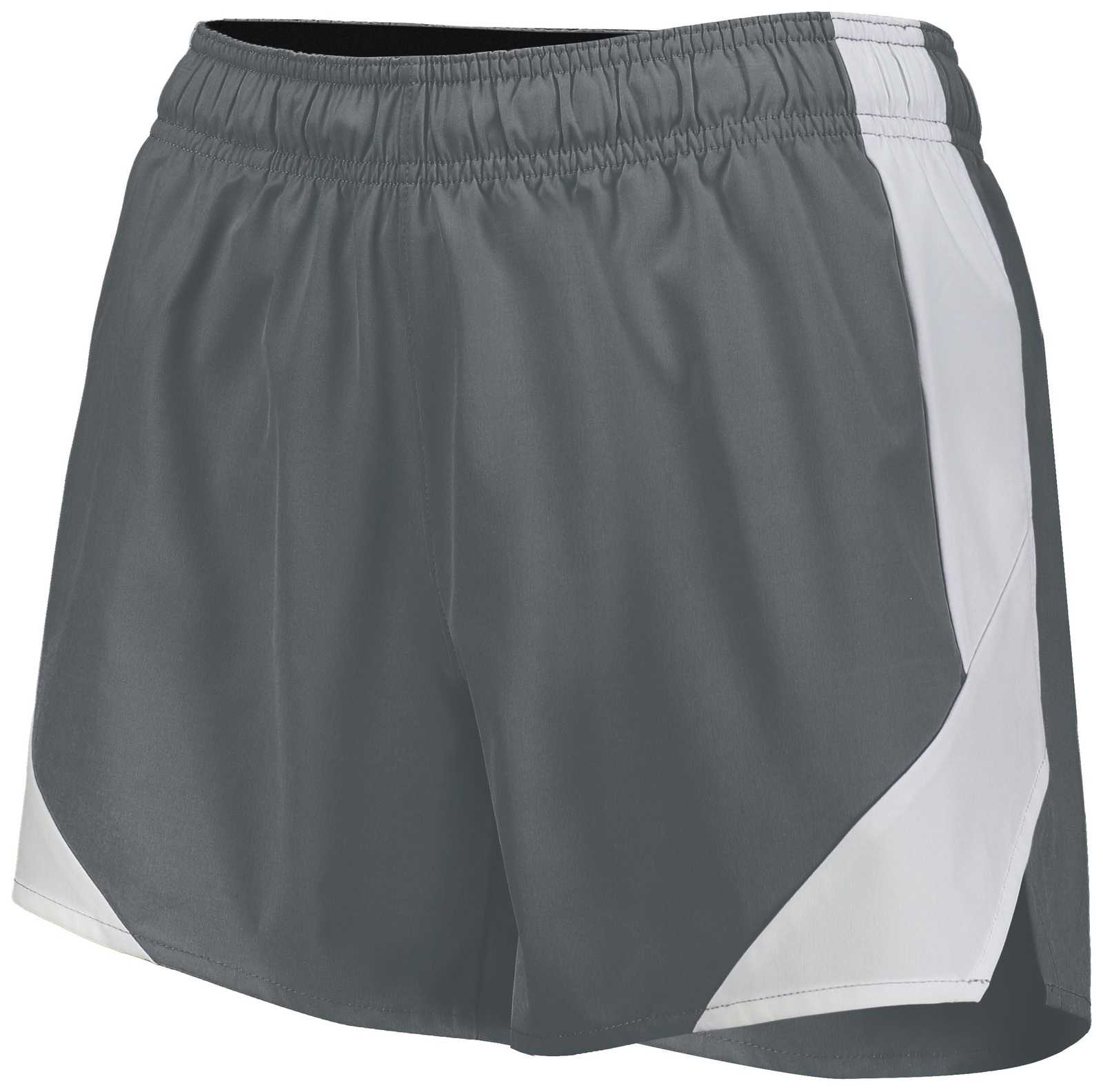 Holloway 229389 Ladies Olympus Shorts - Graphite White - HIT a Double