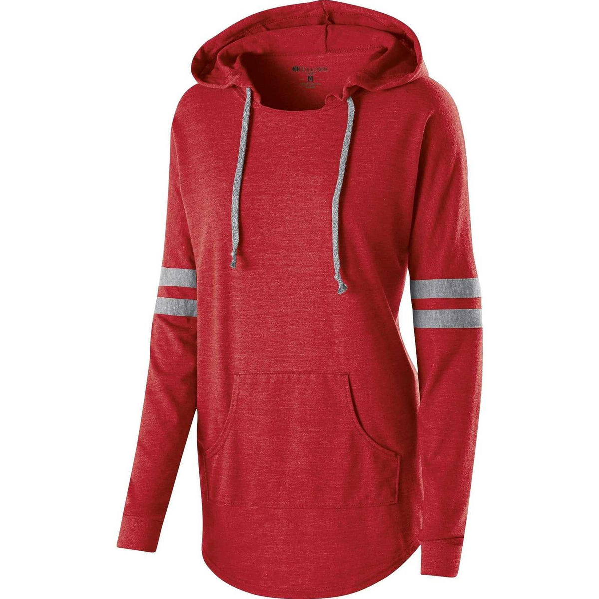 Holloway 229390 Ladies&#39; Hooded Low Key Pullover - Vintage Red Gray - HIT a Double