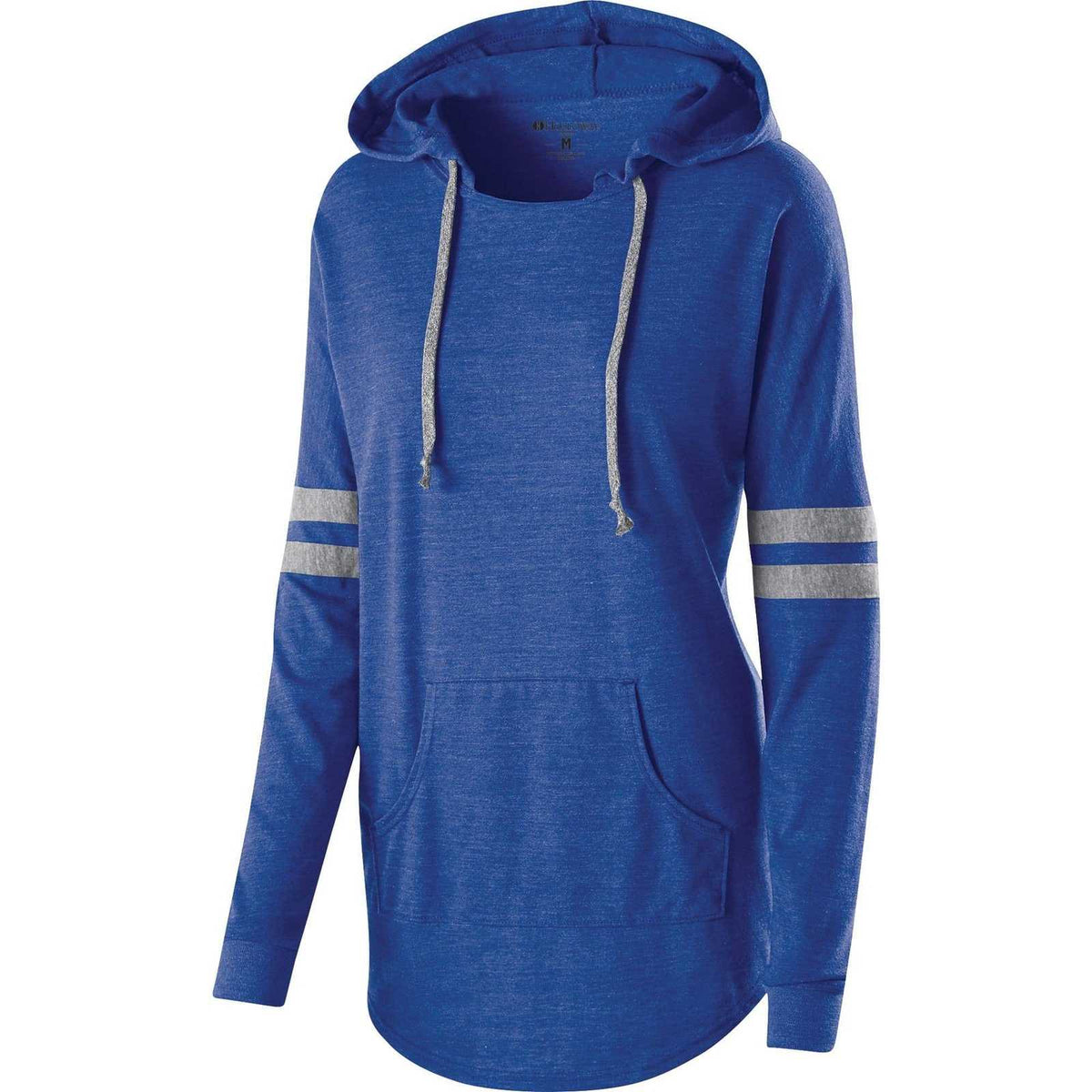 Holloway 229390 Ladies&#39; Hooded Low Key Pullover - Vintage Royal Gray - HIT a Double