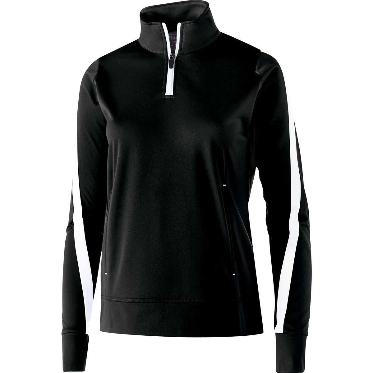 Holloway 229392 Ladies&#39; Determination Pullover - Black White - HIT a Double