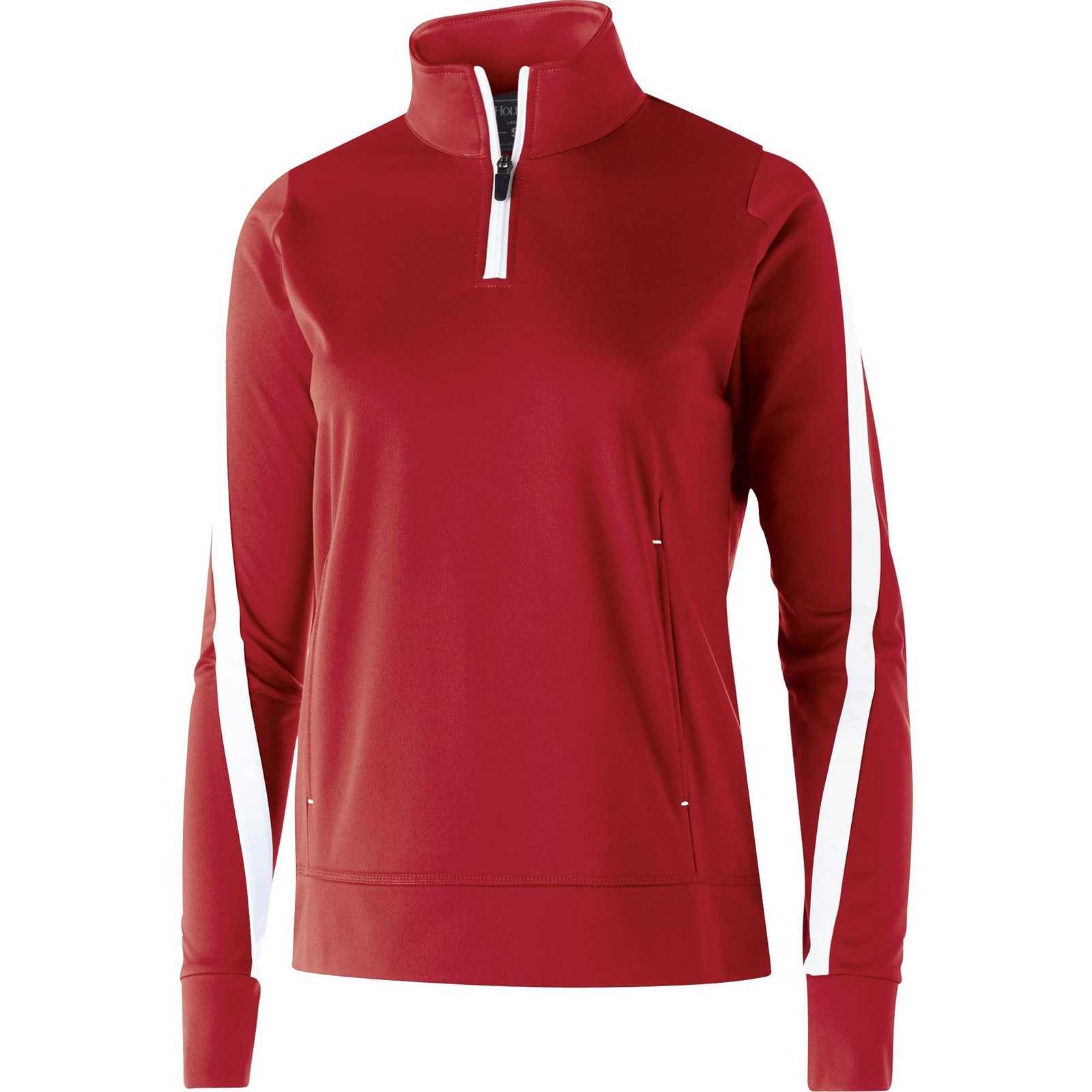 Holloway 229392 Ladies' Determination Pullover - Scarlet White - HIT a Double