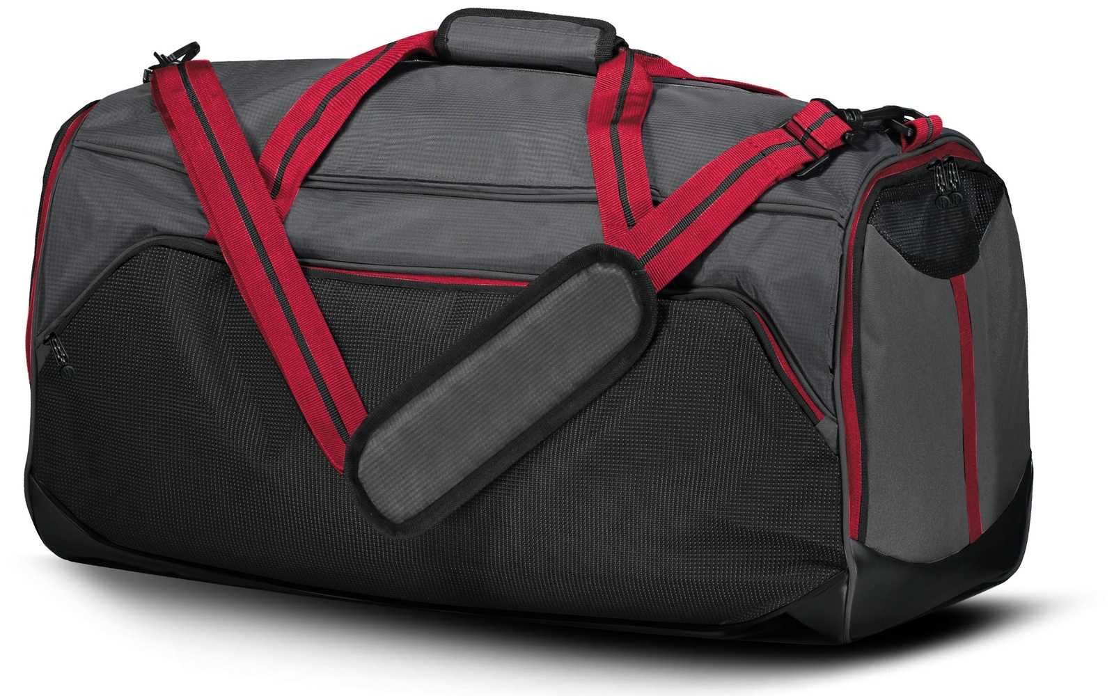 Holloway 229432 Rivalry Backpack Duffel Bag - Carbon Black Scarlet - HIT a Double