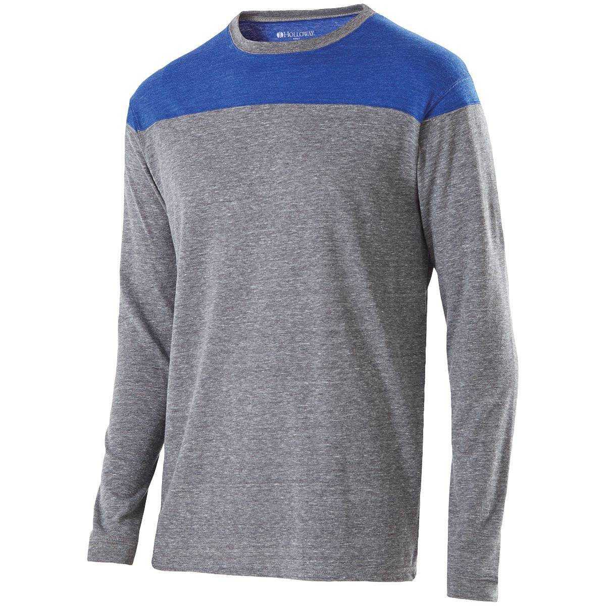Holloway 229517 Barrier Shirt - Vintage Gray Vintage Royal - HIT a Double