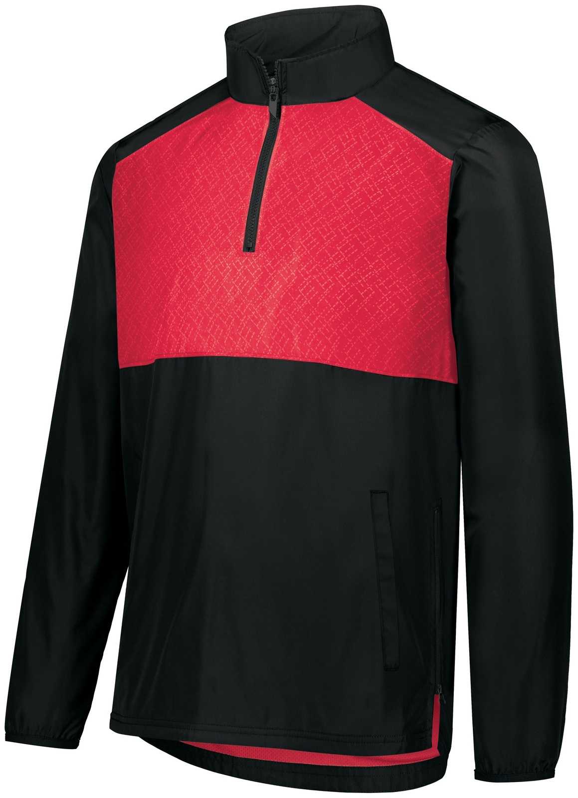 Holloway 229533 SeriesX Pullover - Black Scarlet - HIT a Double