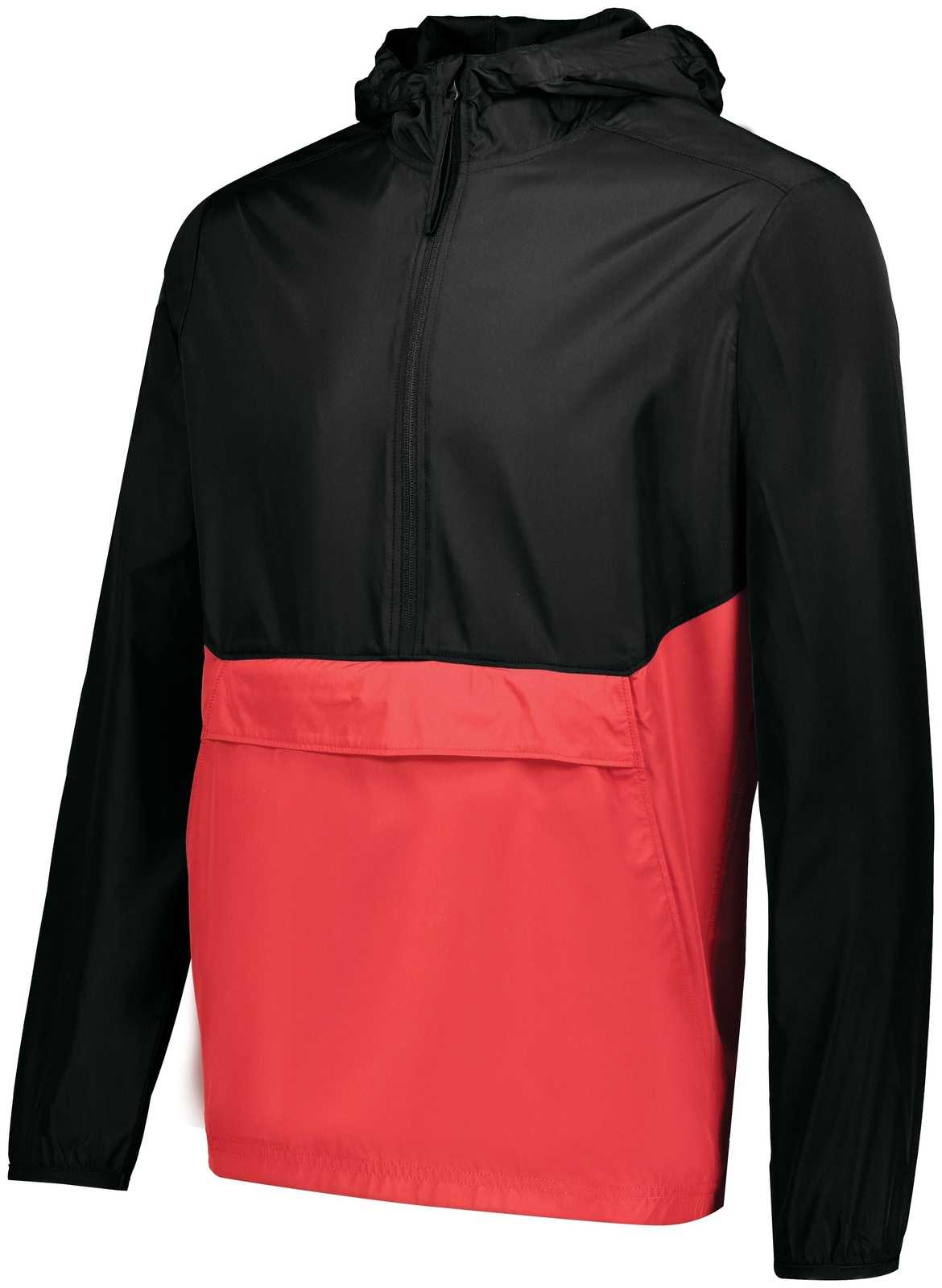 Holloway 229534 Pack Pullover - Black Scarlet - HIT a Double