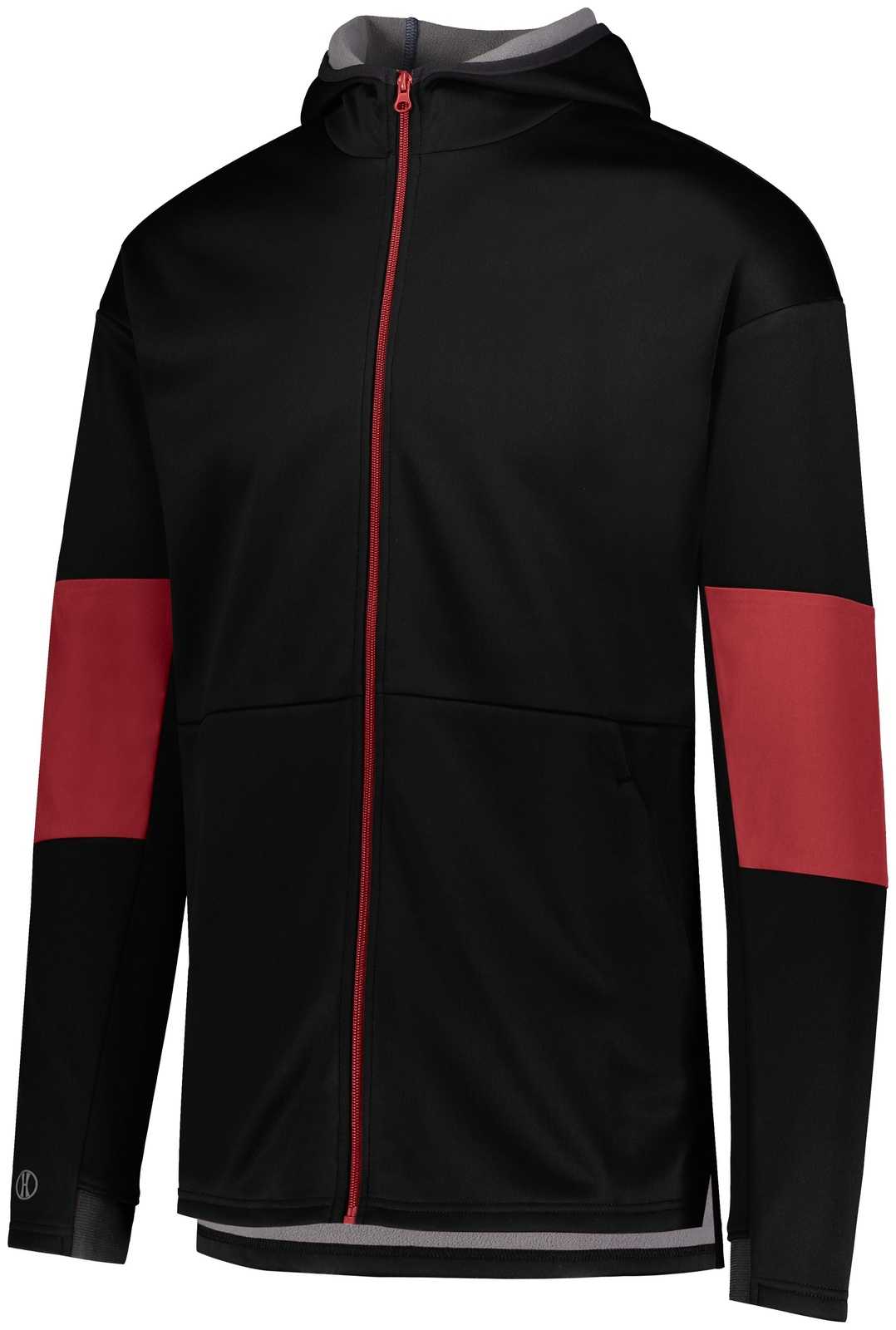 Holloway 229537 Sof-Stretch Jacket - Black Scarlet - HIT a Double