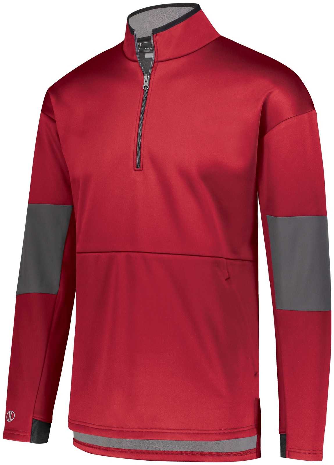 Holloway 229538 Sof-Stretch Pullover - Scarlet Carbon - HIT a Double