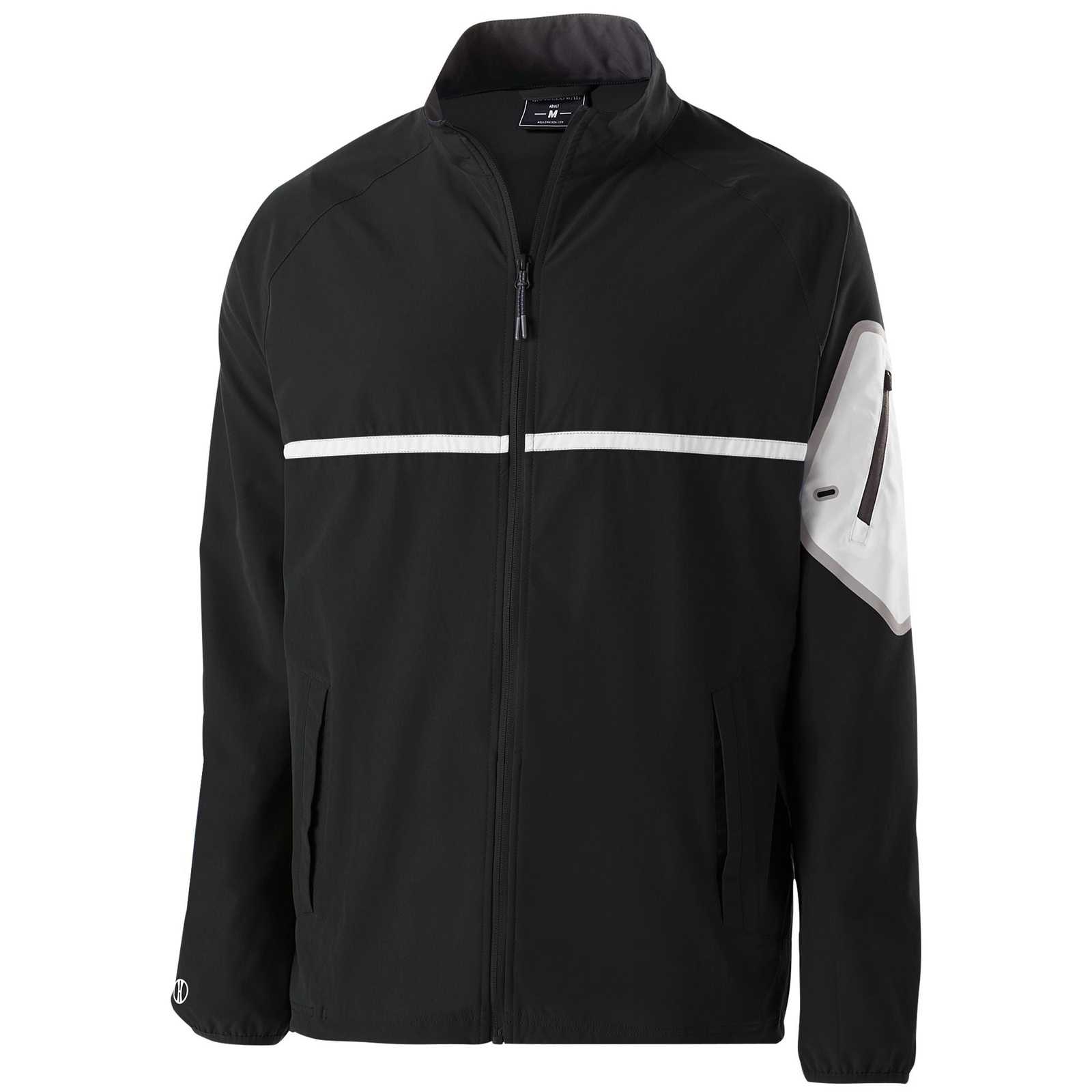Holloway 229543 Weld Full Zip Jacket - Black White - HIT a Double