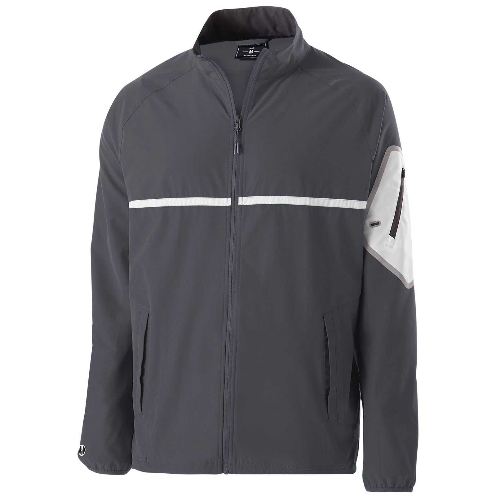 Holloway 229543 Weld Full Zip Jacket - Carbon White - HIT a Double
