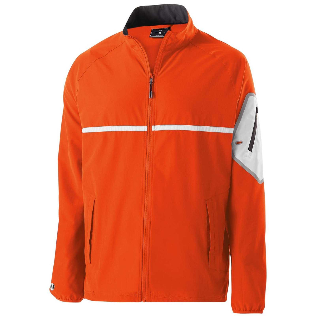 Holloway 229543 Weld Full Zip Jacket - Orange White - HIT a Double