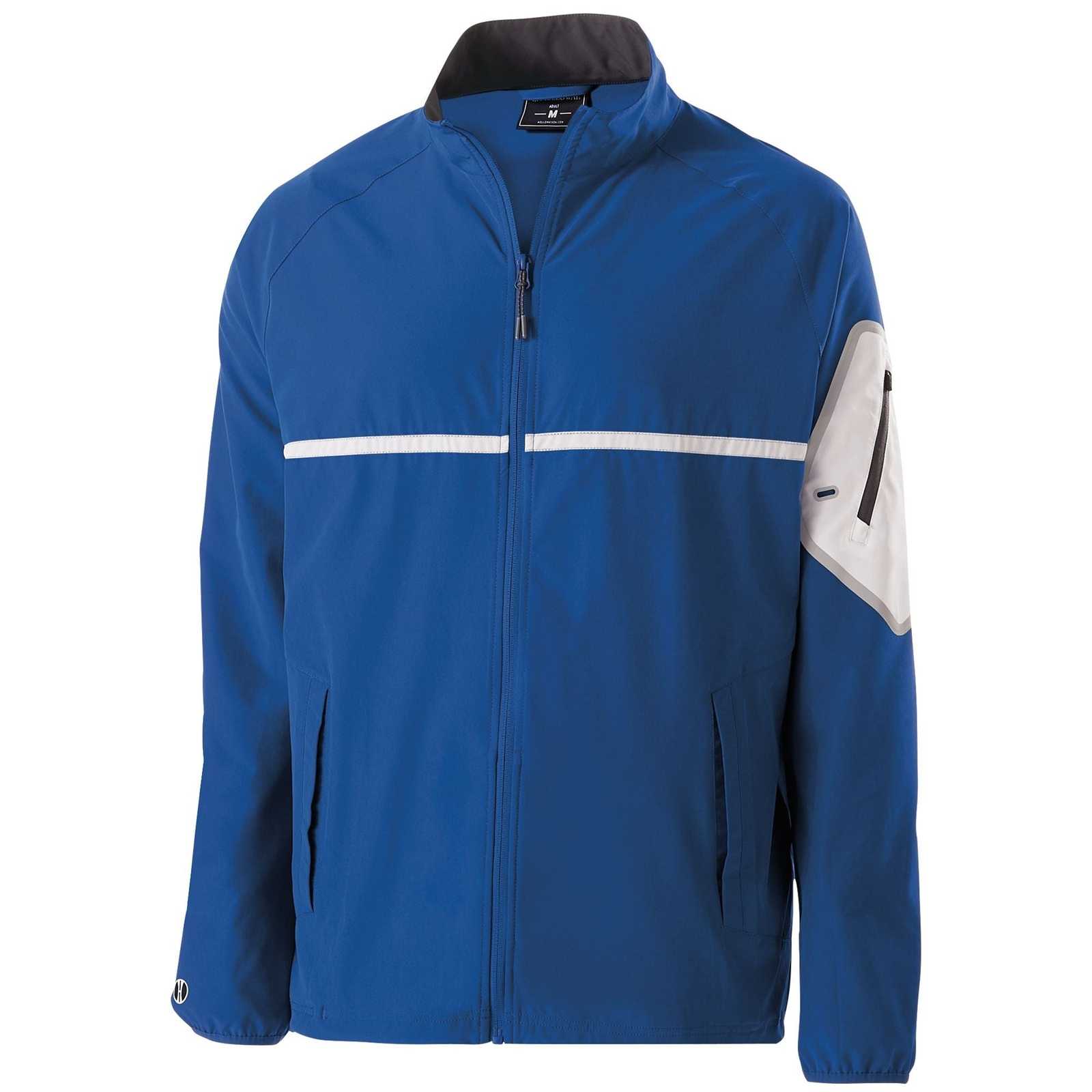 Holloway 229543 Weld Full Zip Jacket - Royal White - HIT a Double