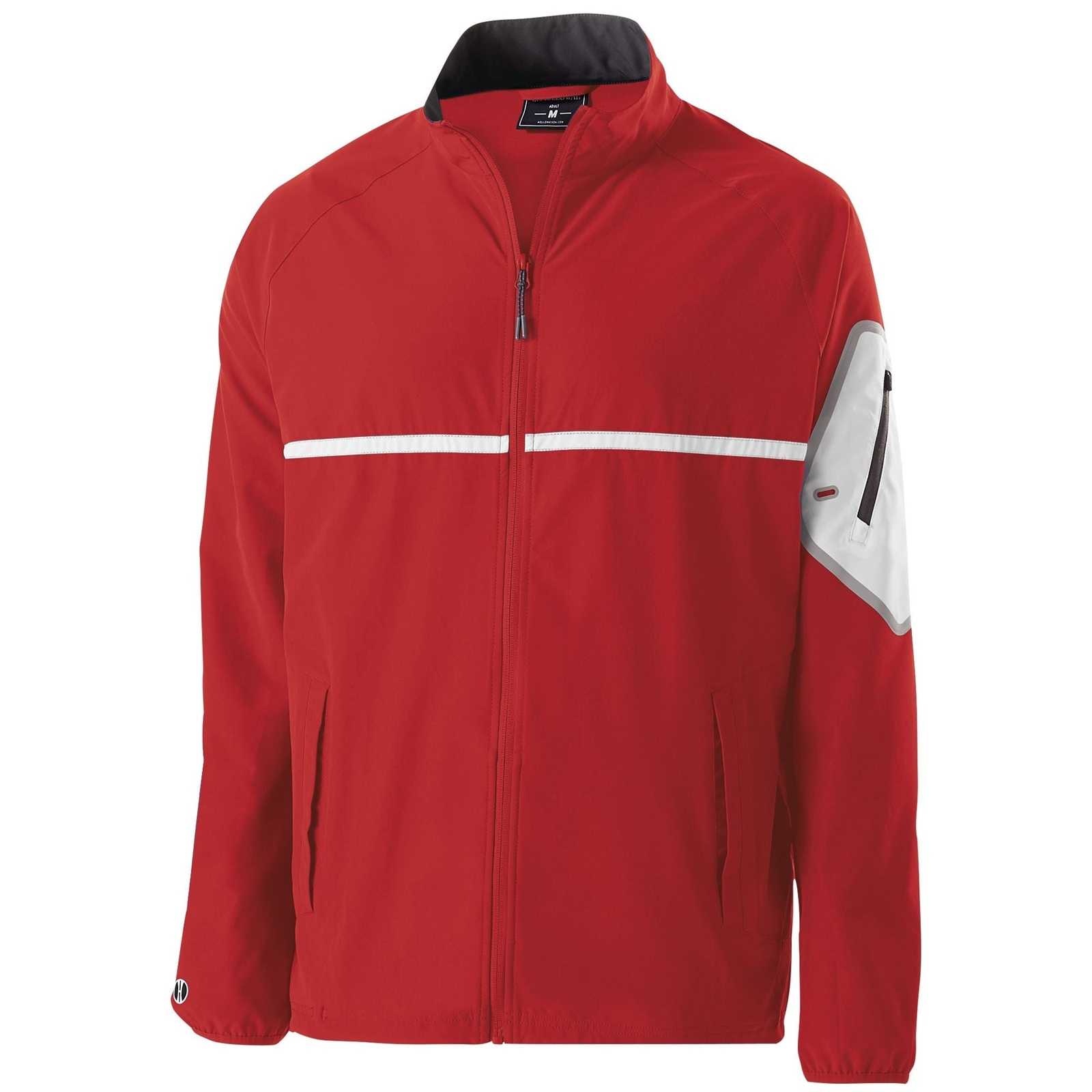 Holloway 229543 Weld Full Zip Jacket - Scarlet White - HIT a Double
