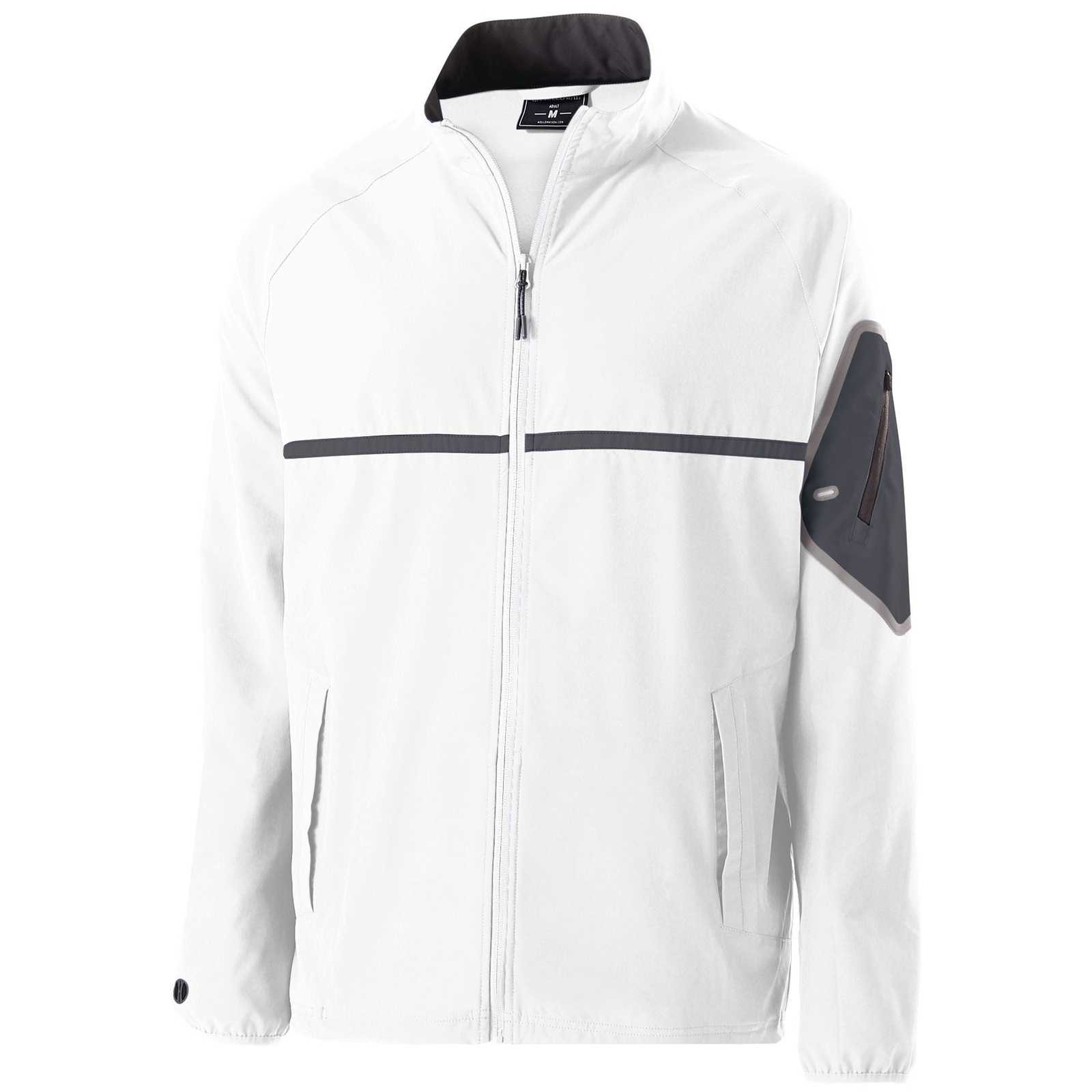 Holloway 229543 Weld Full Zip Jacket - White Carbon - HIT a Double
