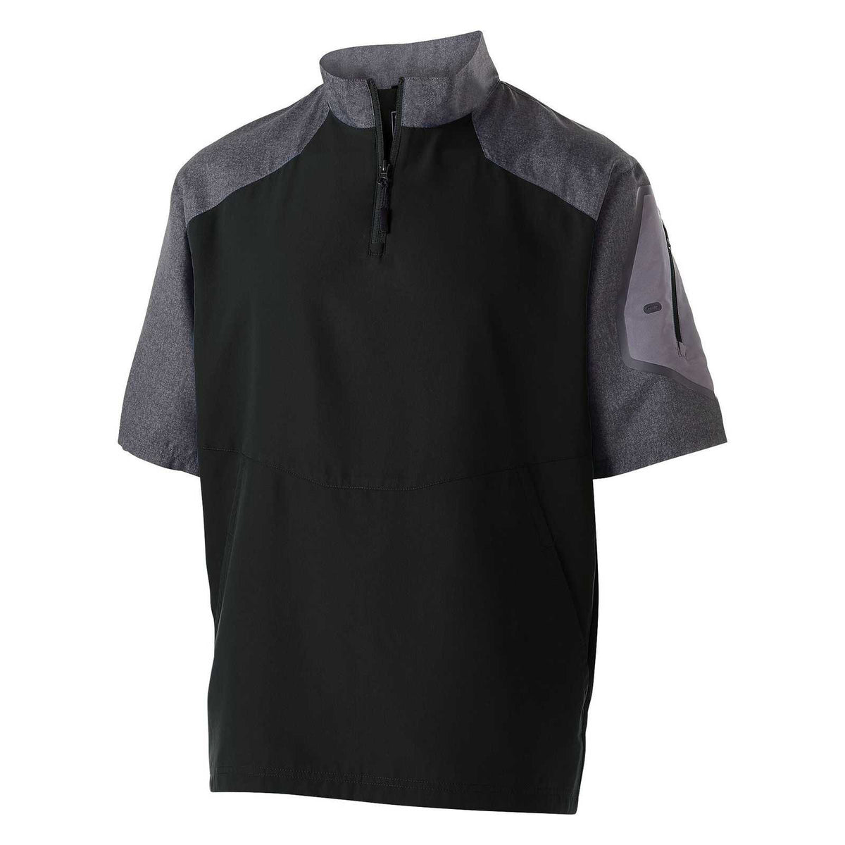 Holloway 229545 Raider Pullover Short Sleeve - Carbon Print Black - HIT a Double