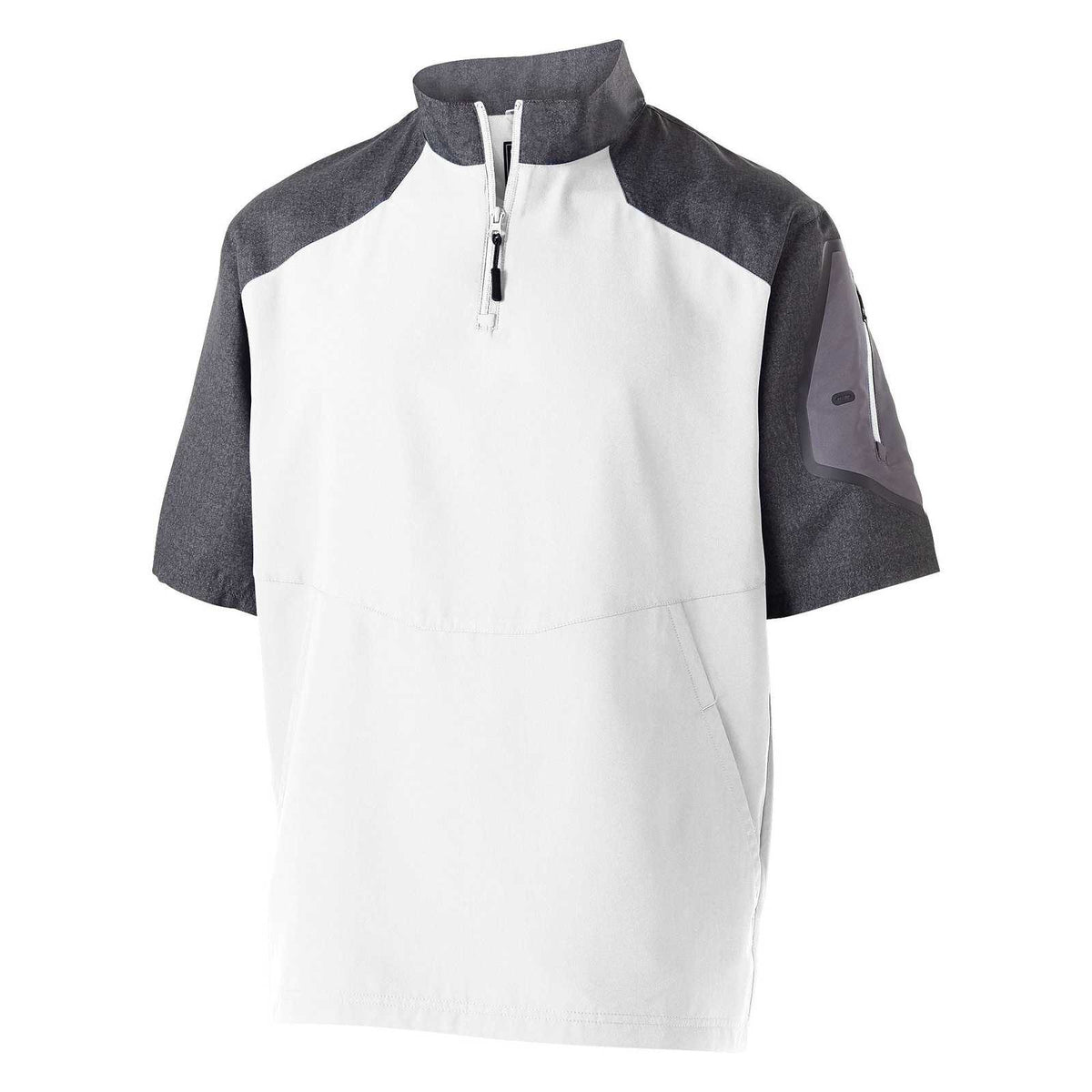 Holloway 229545 Raider Pullover Short Sleeve - Carbon Print White - HIT a Double