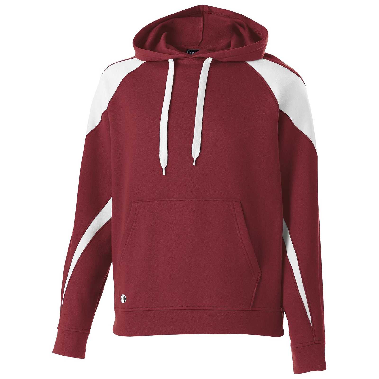 Holloway 229546 Prospect Hoodie - Cardinal White - HIT a Double