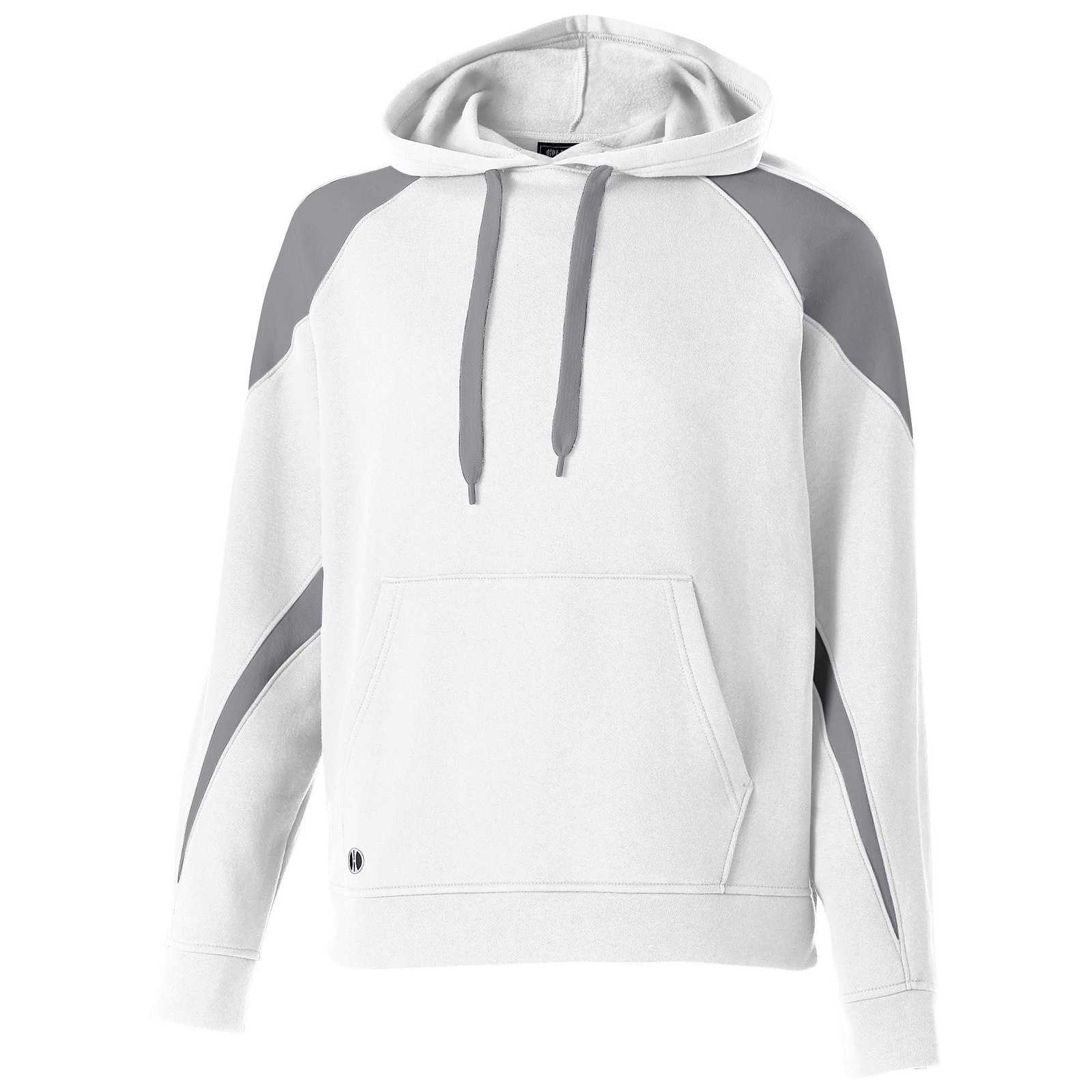 Holloway 229546 Prospect Hoodie - White Charcoal Heather - HIT a Double