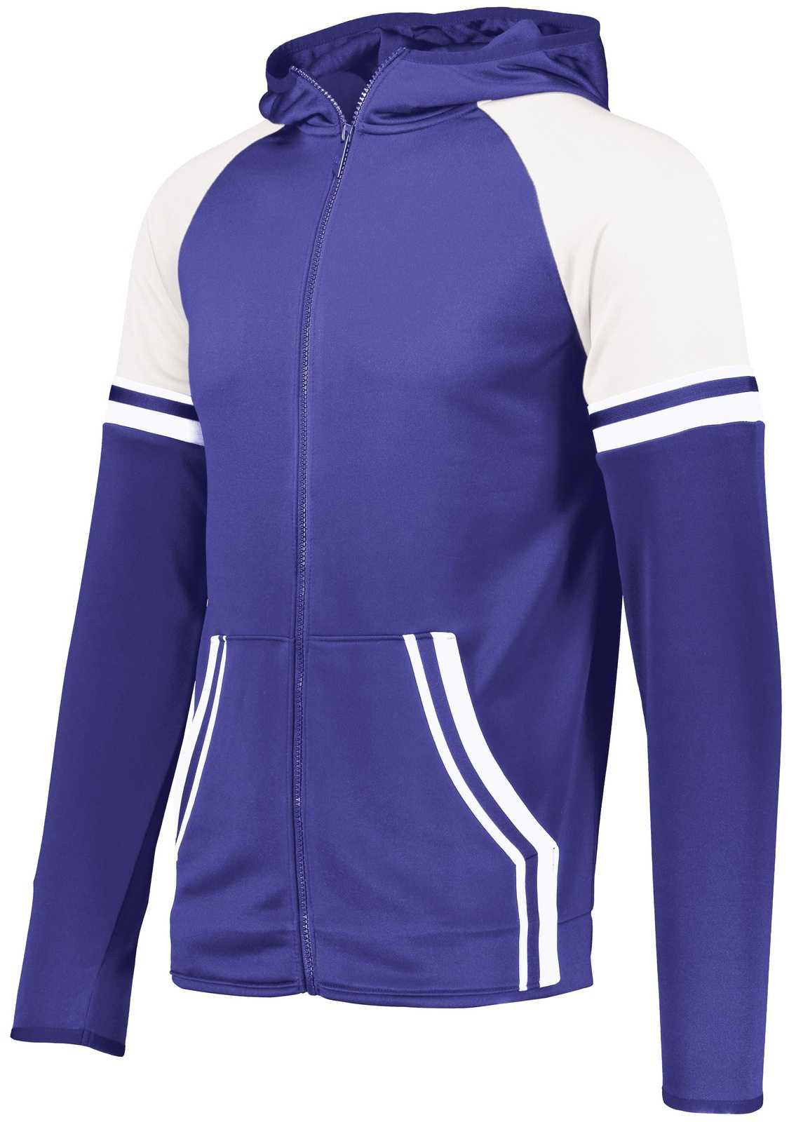 Holloway 229561 Retro Grade Jacket - Purple White - HIT a Double