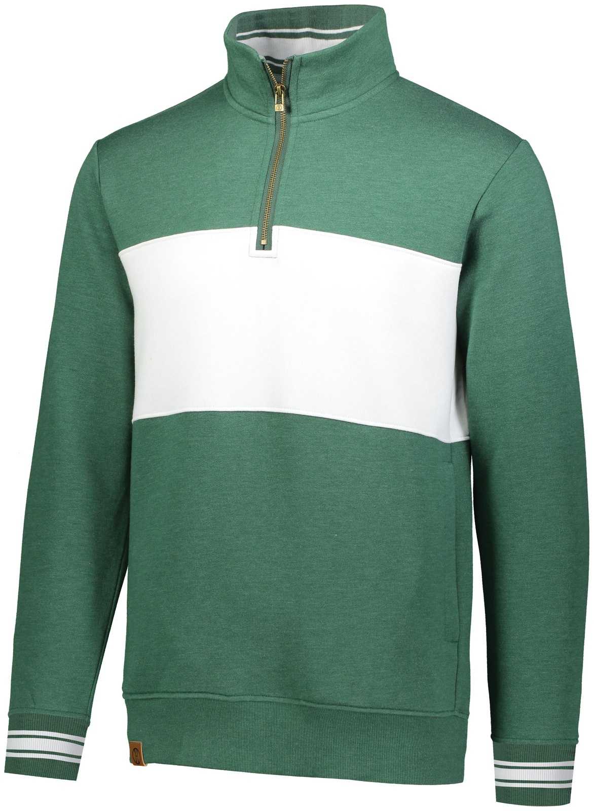 Holloway 229565 Ivy League Pullover - Dark Green Heather White - HIT a Double