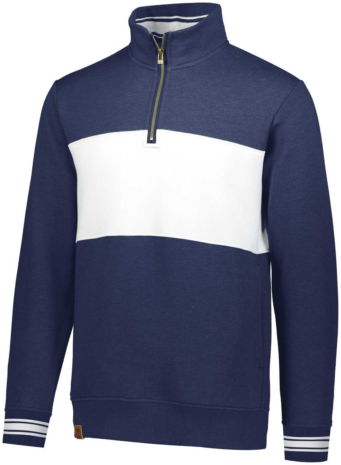 Holloway 229565 Ivy League Pullover - Navy Heather White - HIT a Double