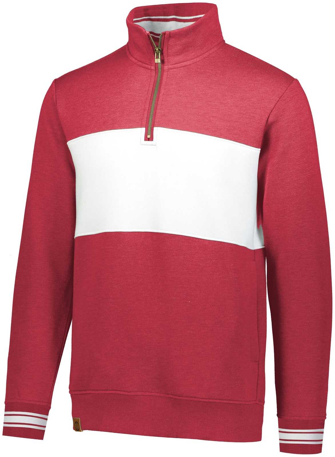 Holloway 229565 Ivy League Pullover - Scarlet Heather White - HIT a Double